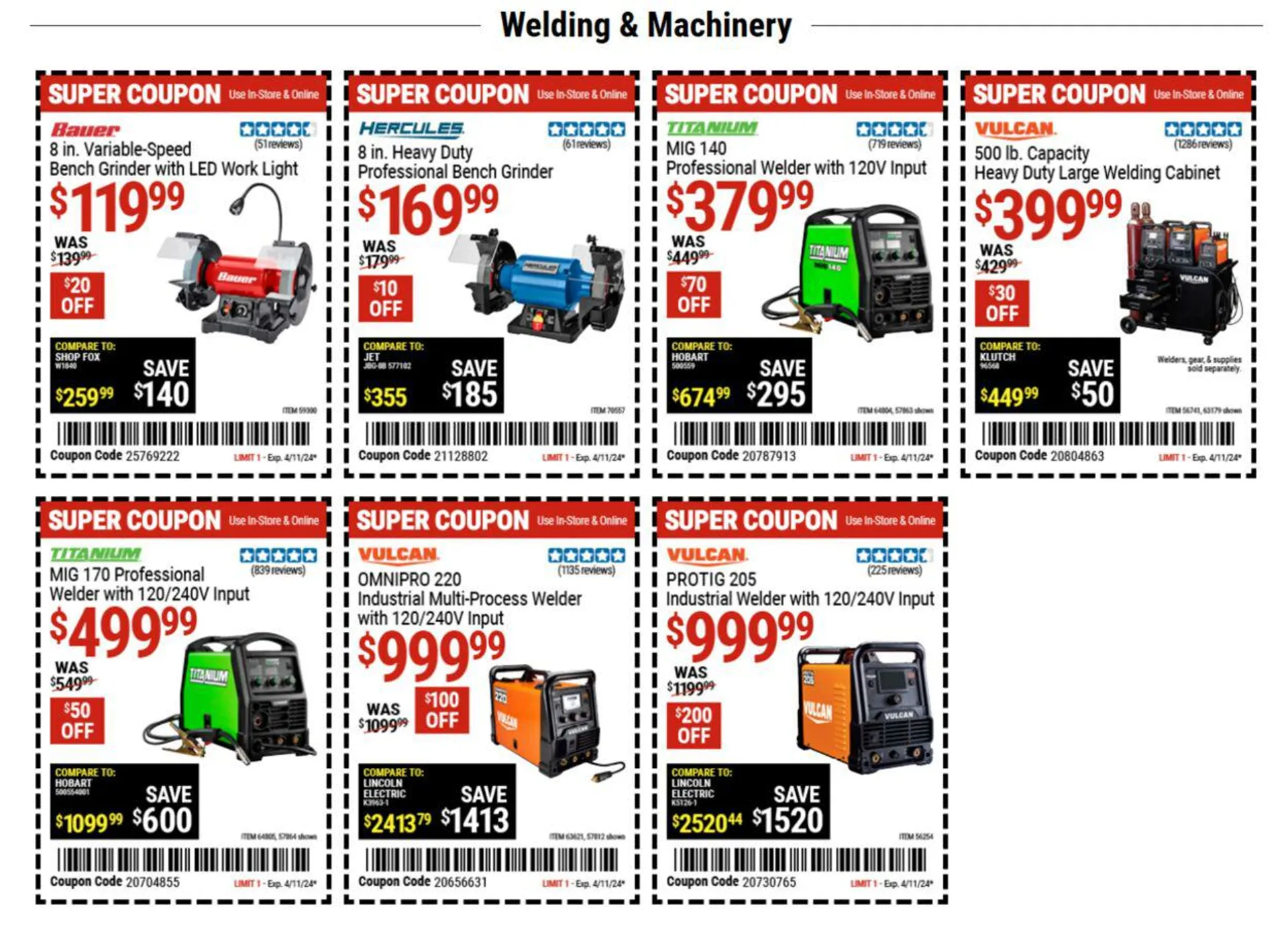 Weekly ad Harbor Freight Current weekly ad from March 28 to April 11 2024 - Page 12