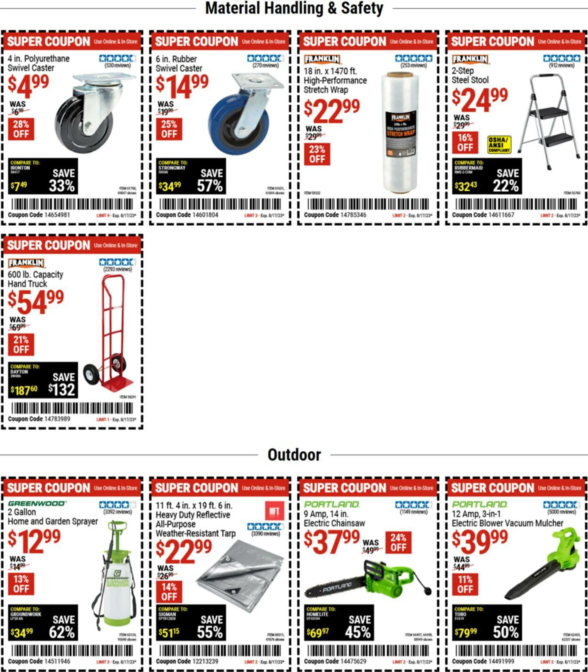 Weekly ad Harbor Freight from August 1 to August 14 2023 - Page 4