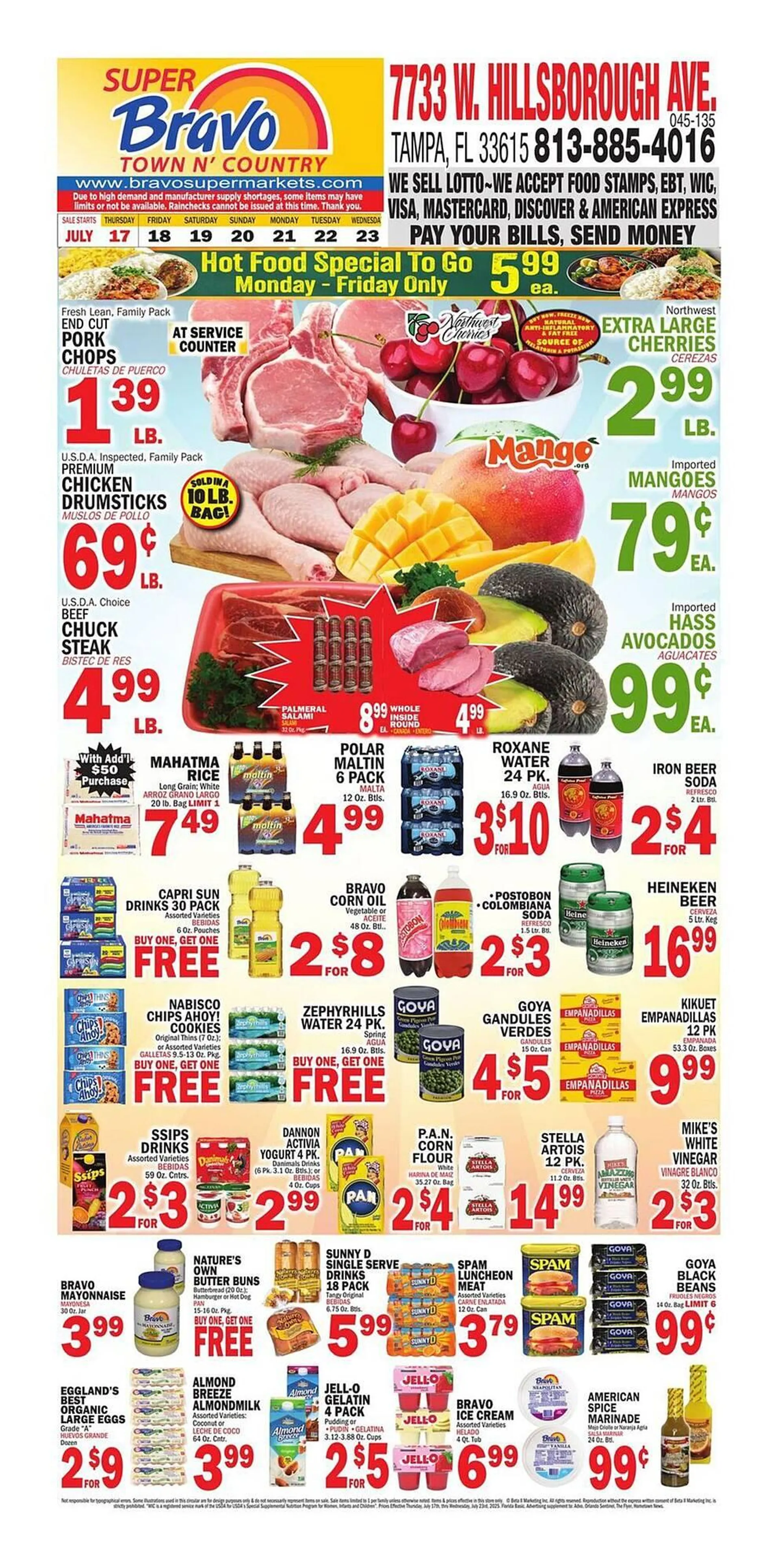 Weekly ad Bravo Supermarkets Weekly Ad from July 17 to July 23 2025 - Page 1