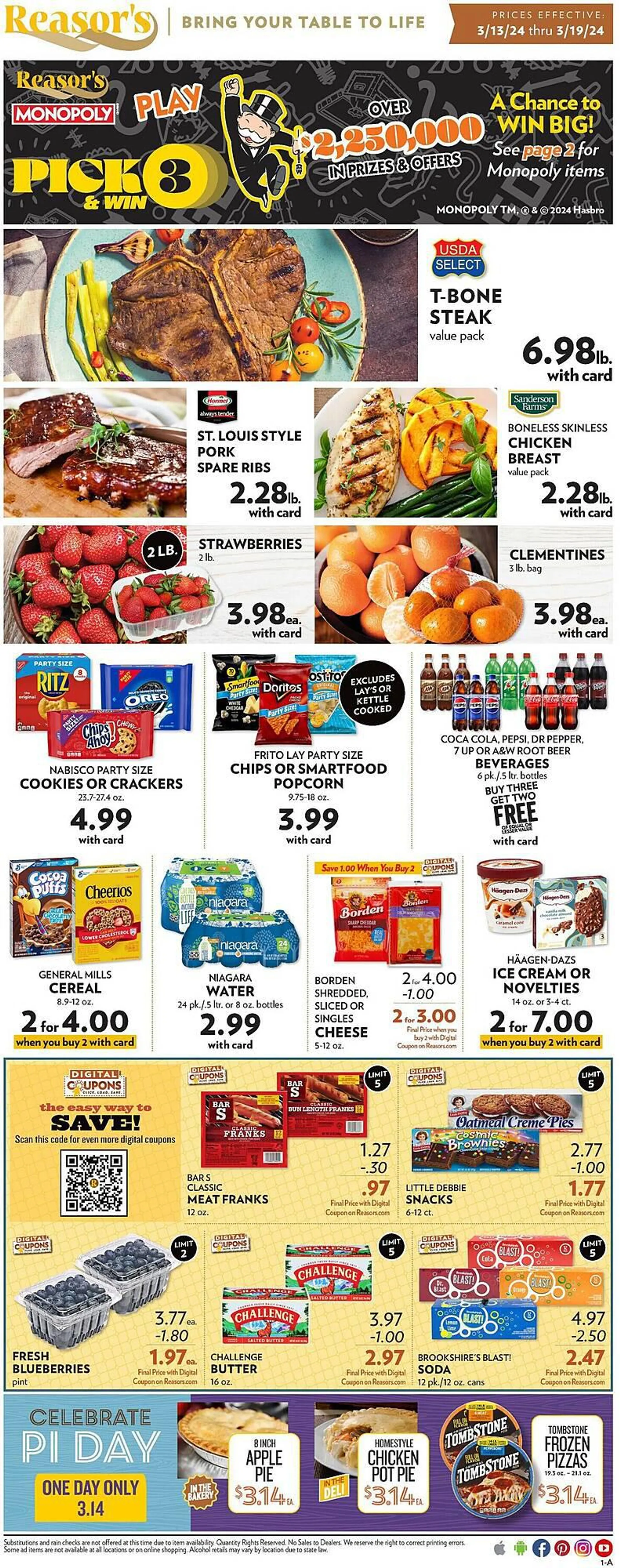 Weekly ad Reasors Weekly Ad from March 13 to March 19 2024 - Page 1