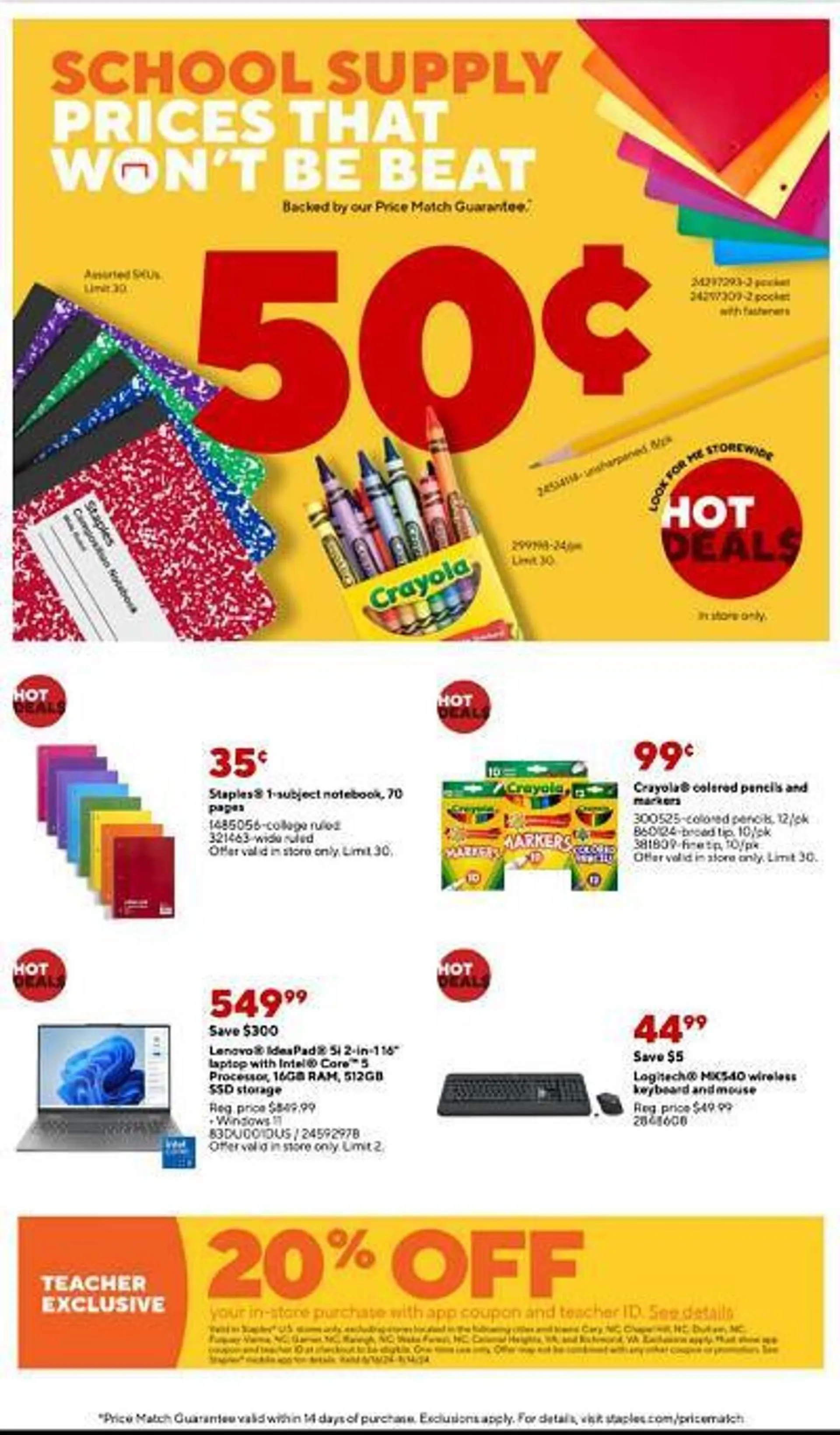Staples Weekly Ad - 1