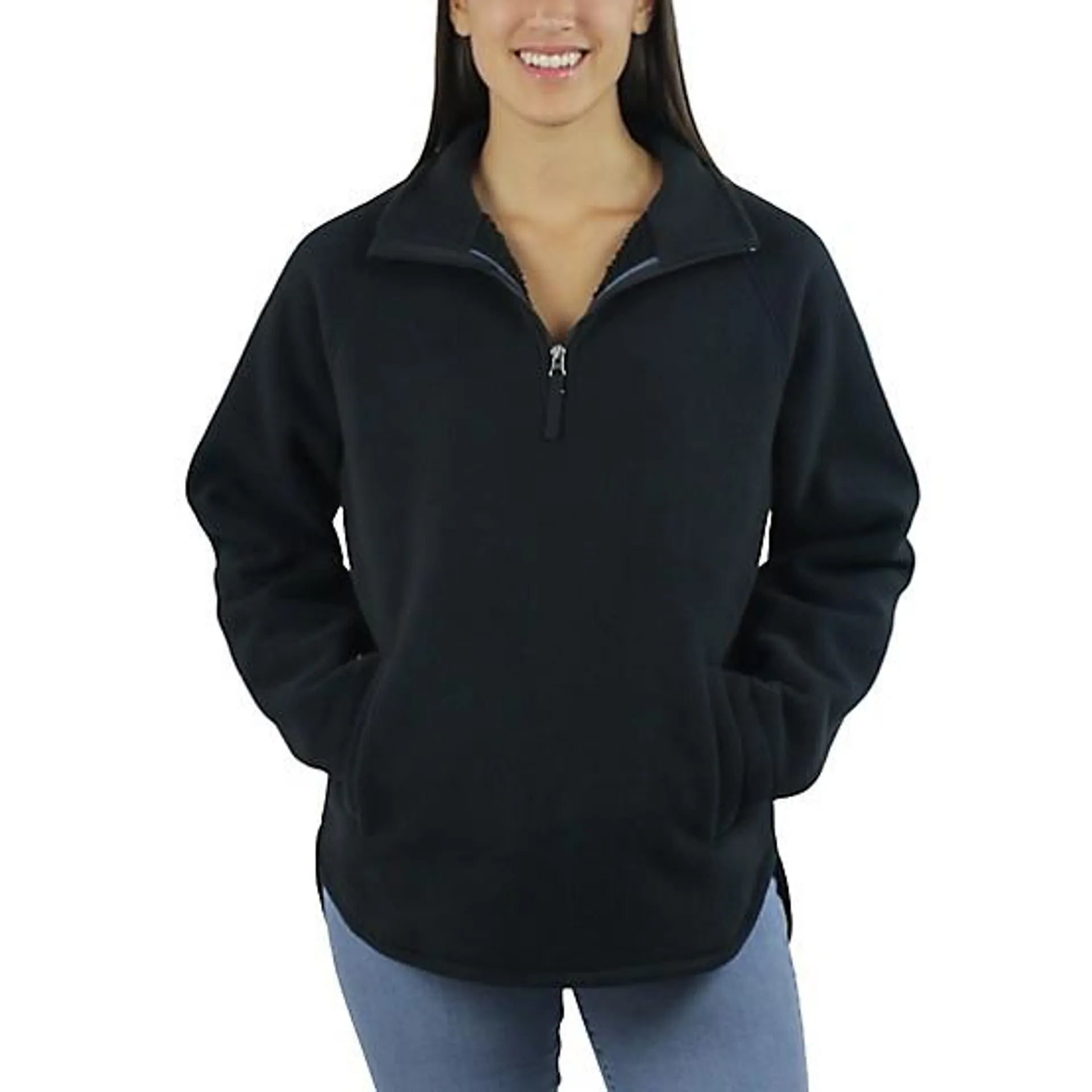 JACHS NY Sherpa Lined 1/4 Zip Pull-Over