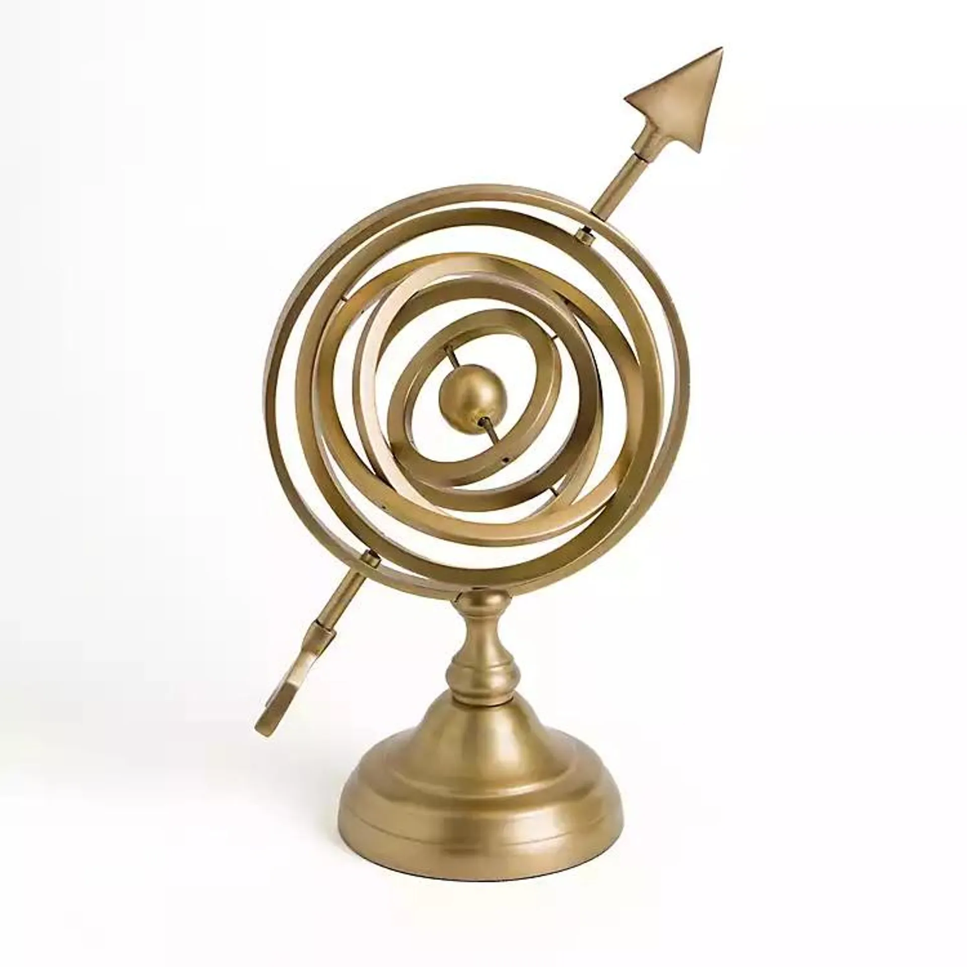 Brushed Gold Iron Armillary Sphere