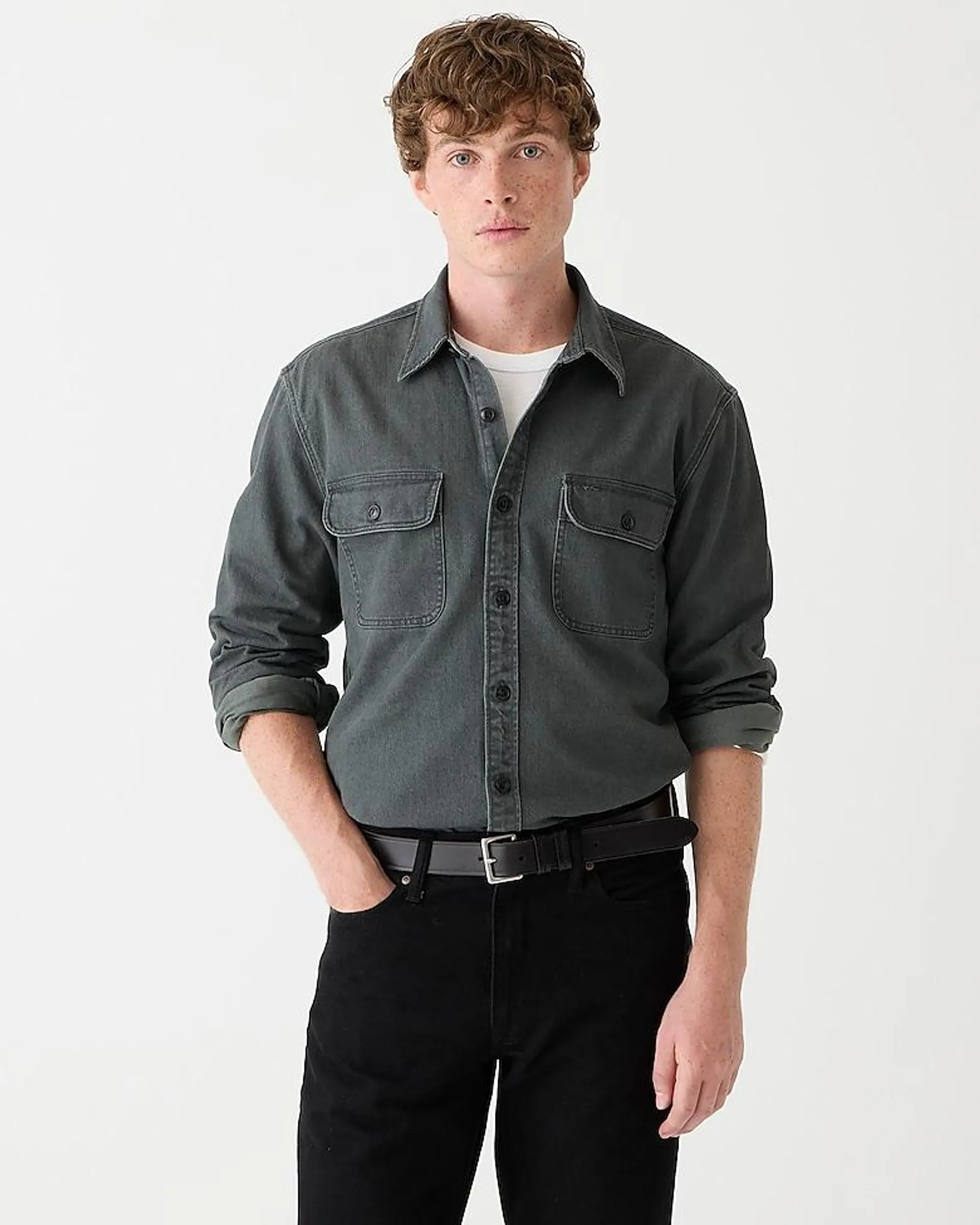 Midweight denim workshirt