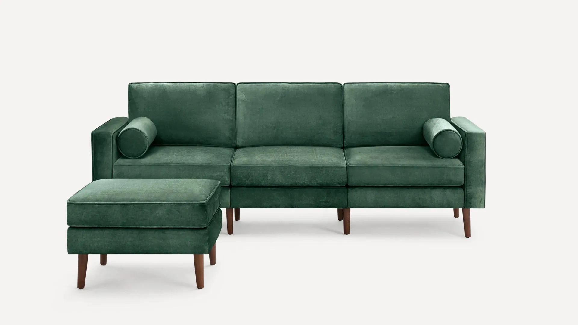 Nomad Velvet Sofa with Ottoman