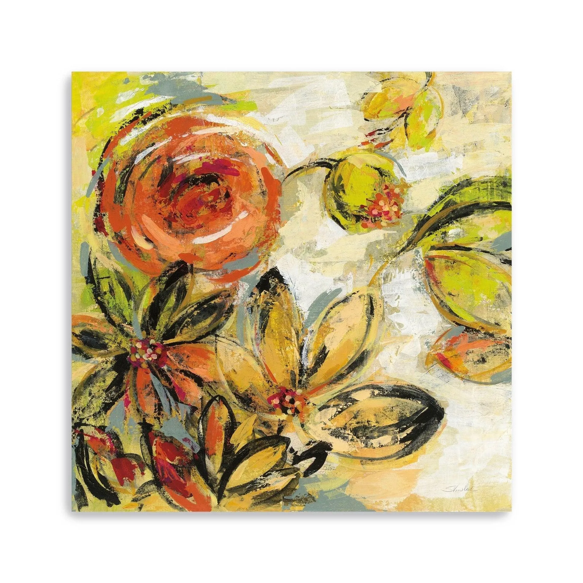 Floral Joy Canvas Giclee Wall Art