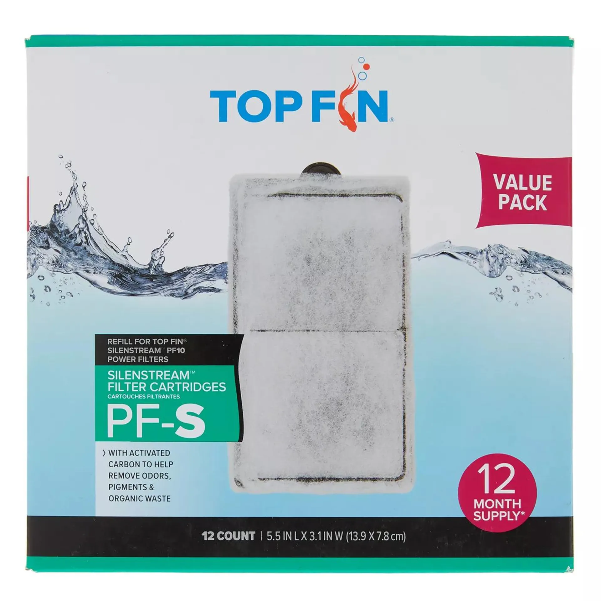 Top Fin® PF-S Silenstream Aquarium Filter Cartridges