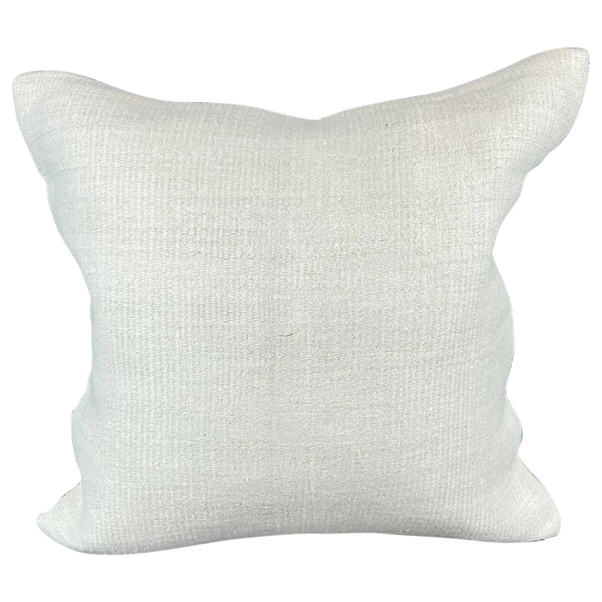 20 x 20 Hemp Turkish Cushion Natural Grayish White Pillow Cushion Cover #6537