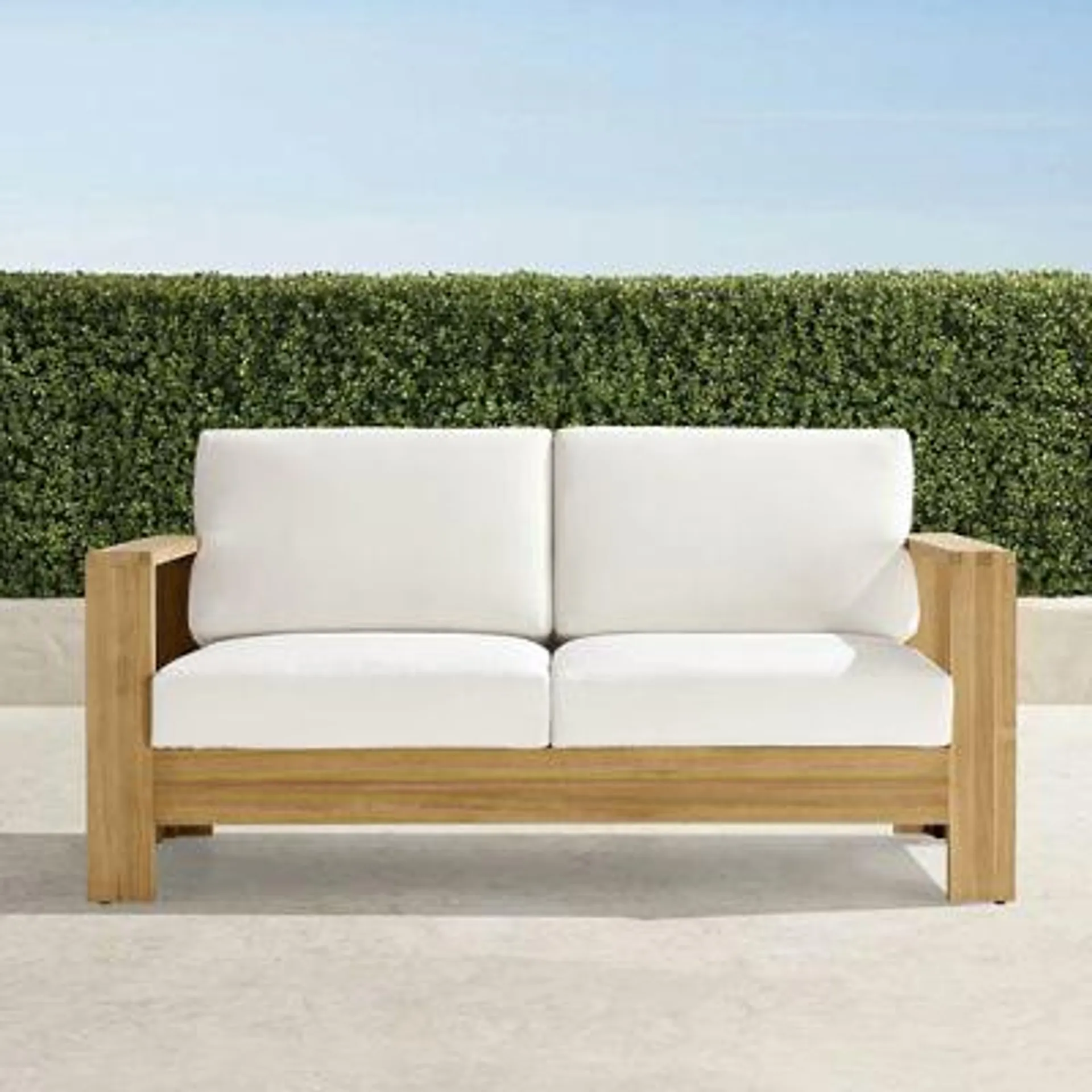 Boretto Loveseat in Natural Teak
