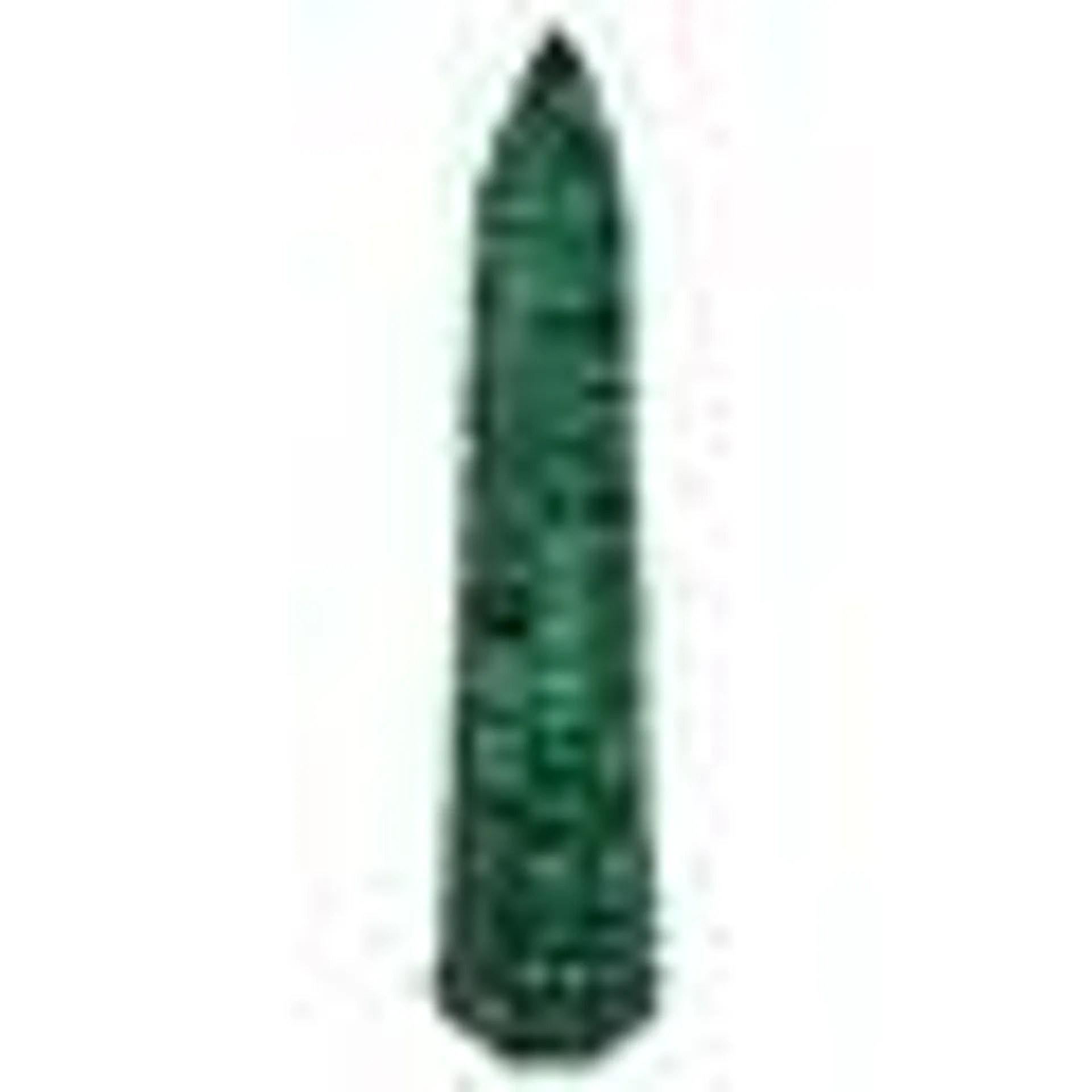 Green Malachite Corn-on-the-Cob Decorative Obelisk Sculpture, 1970s