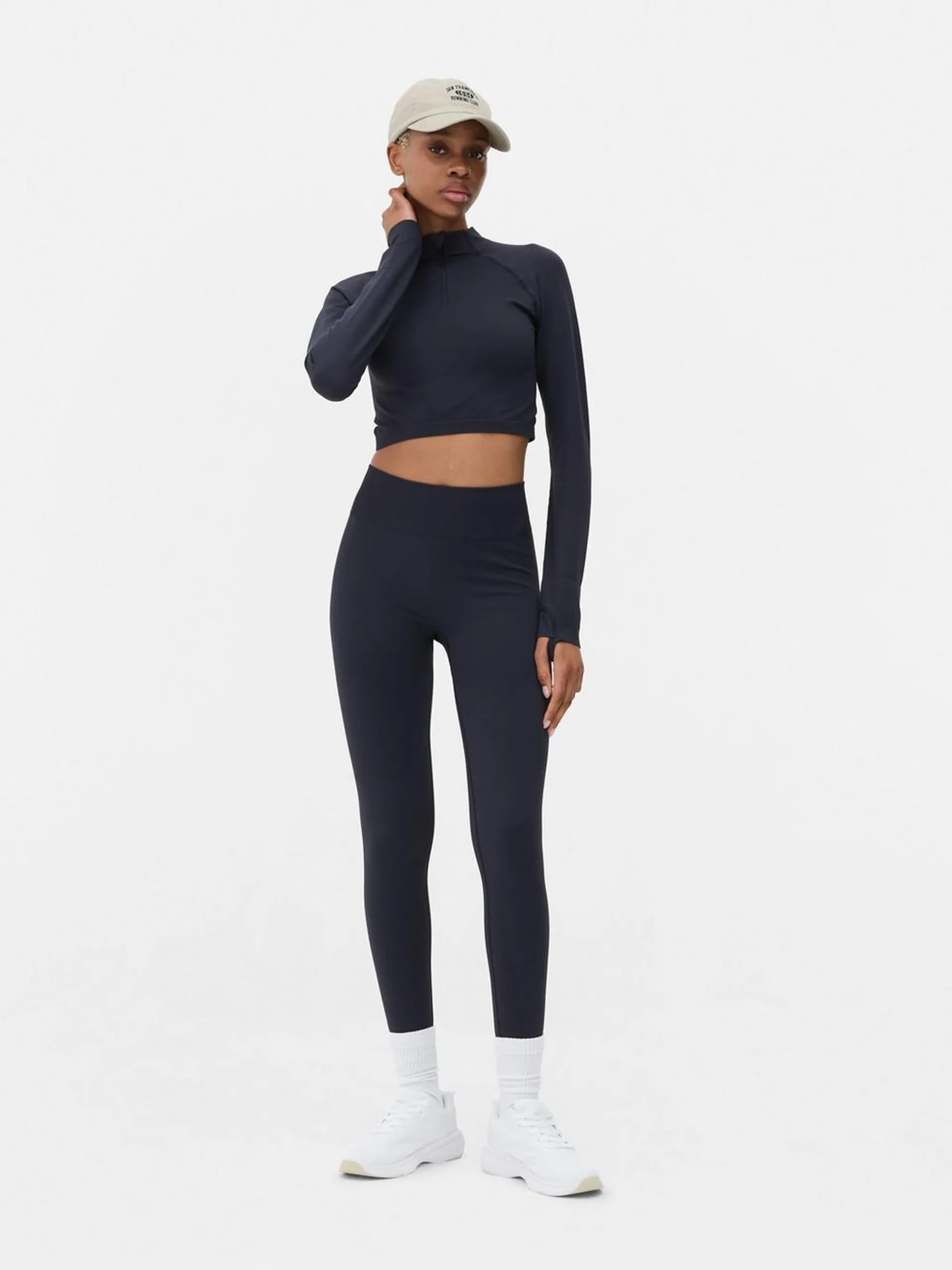 Seamless Contour Long Sleeve Gym Top