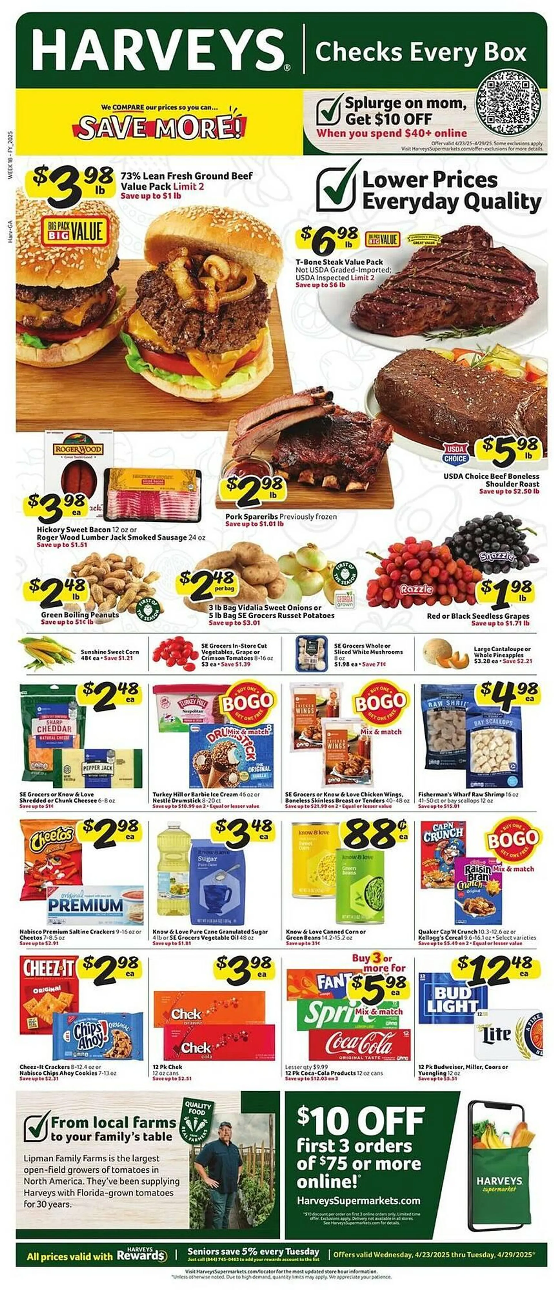 Harveys Supermarkets Weekly Ad - 1