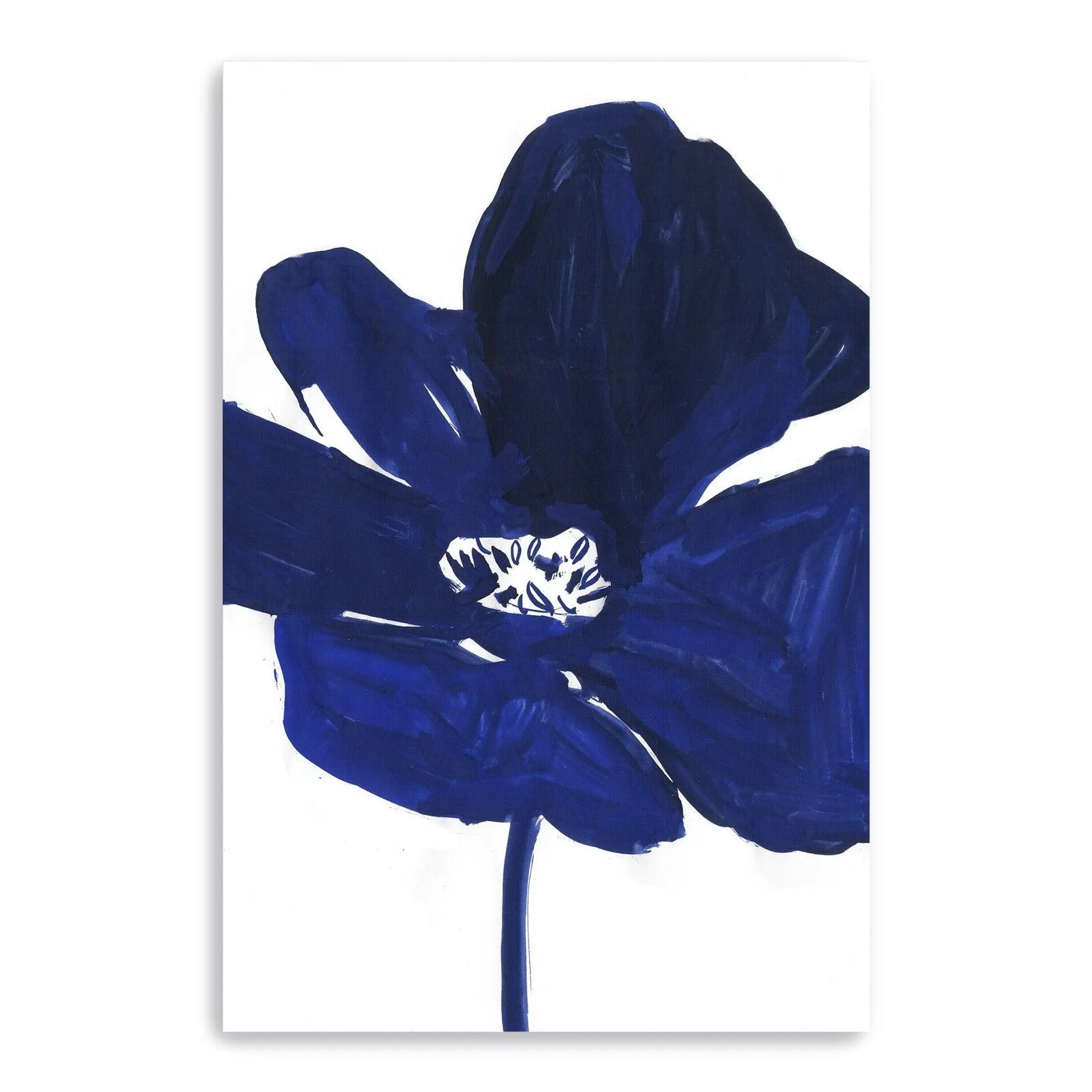 Indigo Petal I Canvas Giclee Wall Art