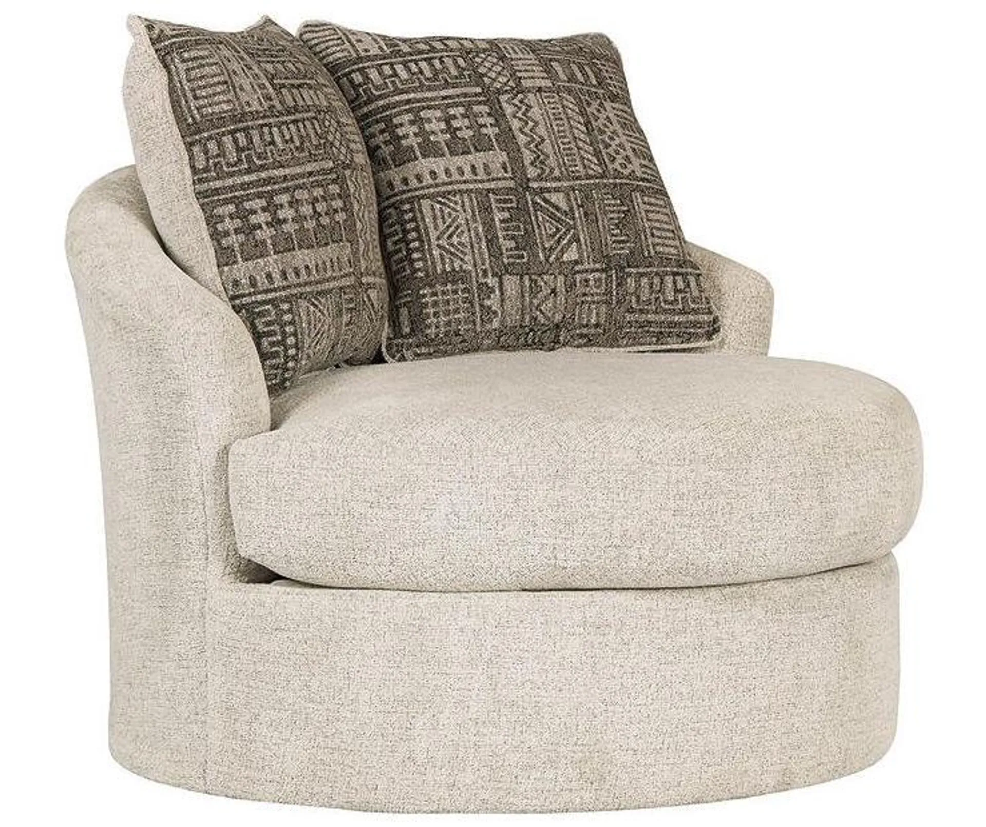 Soletren Stone Swivel Accent Chair