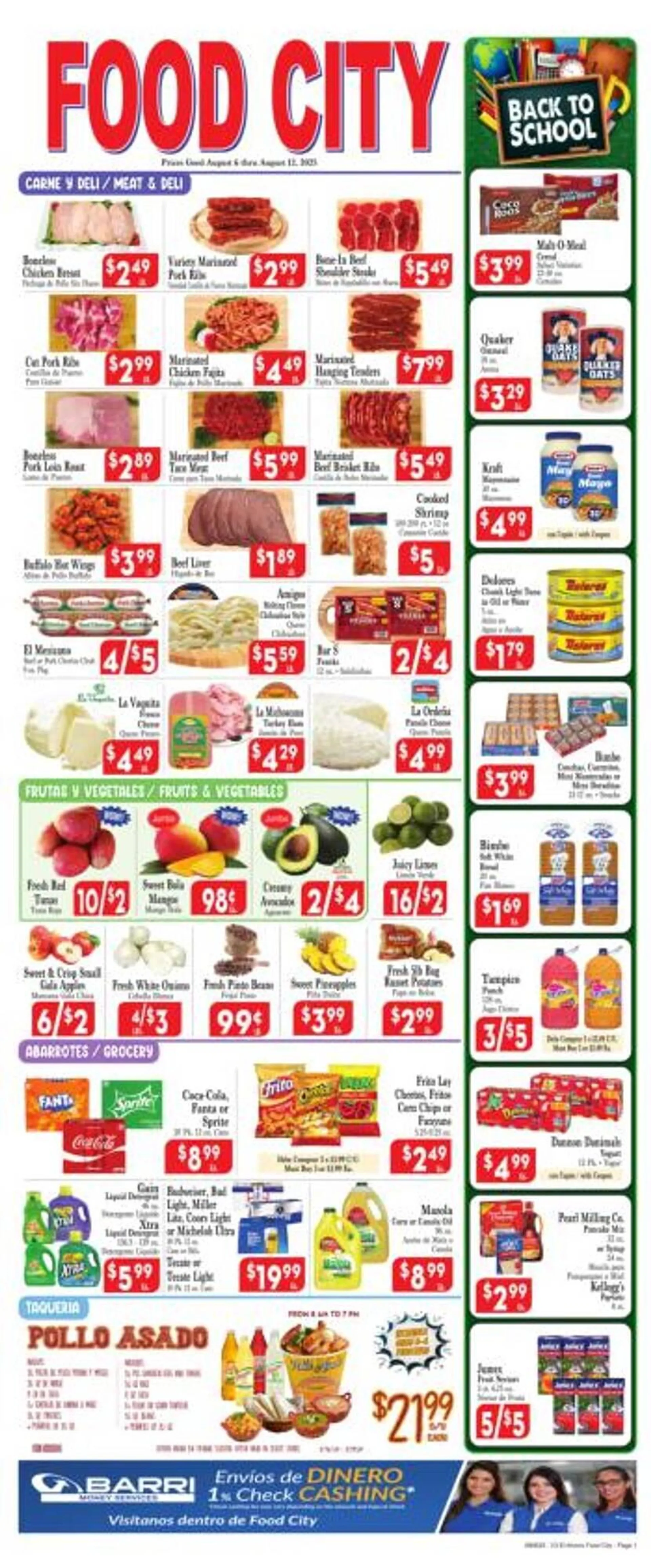 Weekly ad El Ahorro Weekly Ad from August 6 to August 12 2025 - Page 1