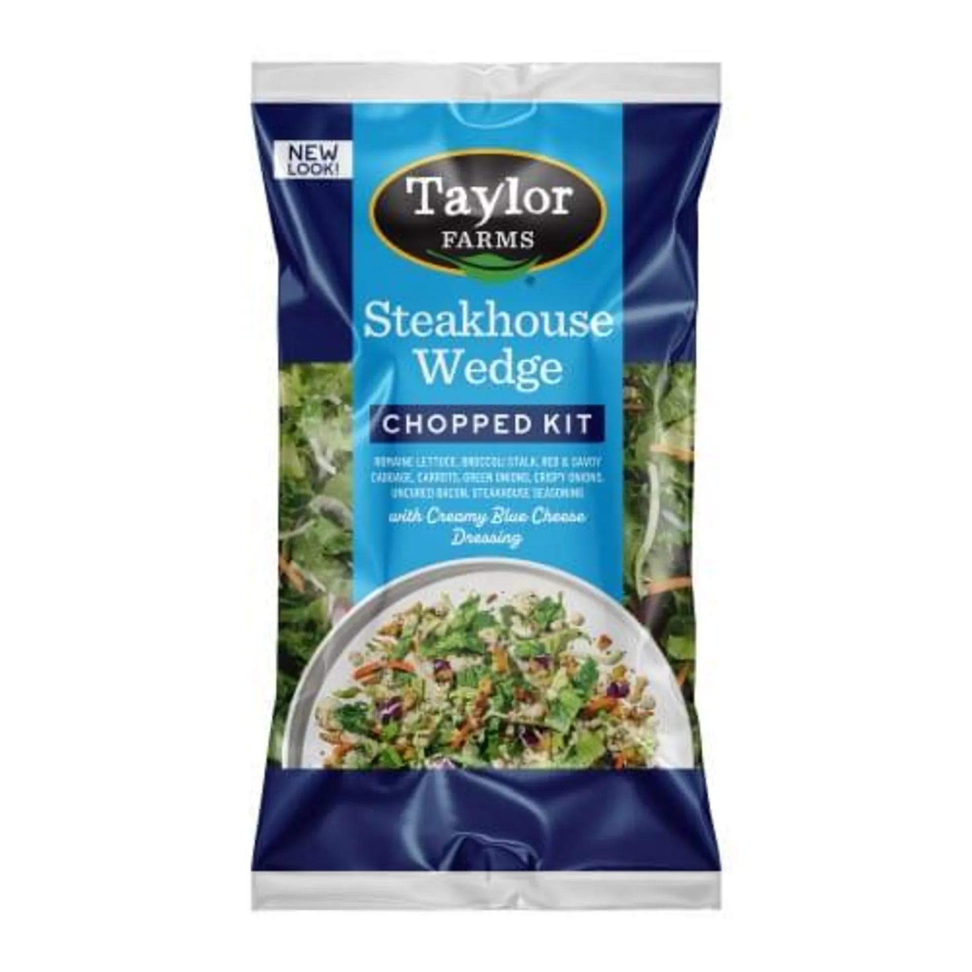 Taylor Farms® Steakhouse Wedge With Blue Cheese Dressing Chopped Salad Kit Bag