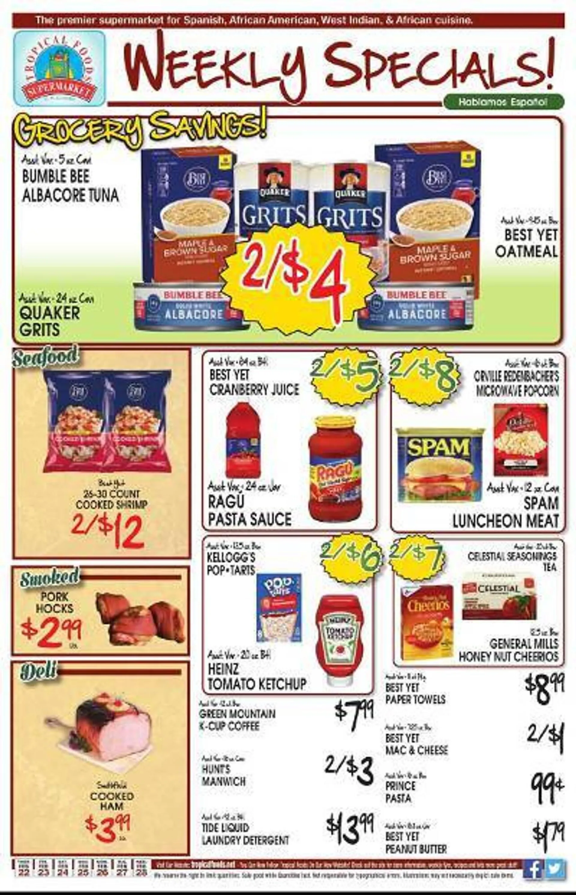 Weekly ad Tropical Foods Supermarket Weekly Ad from February 22 to February 28 2024 - Page 