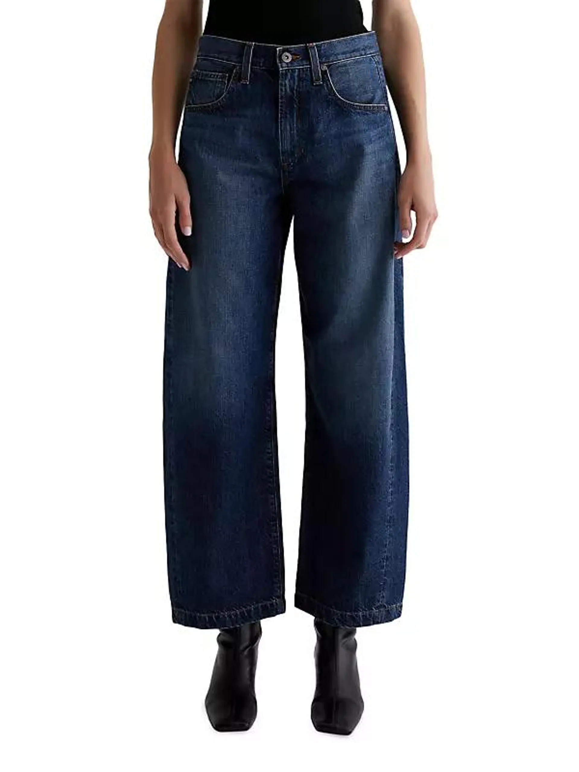 Hattie Mid-Rise Wide-Leg Jeans