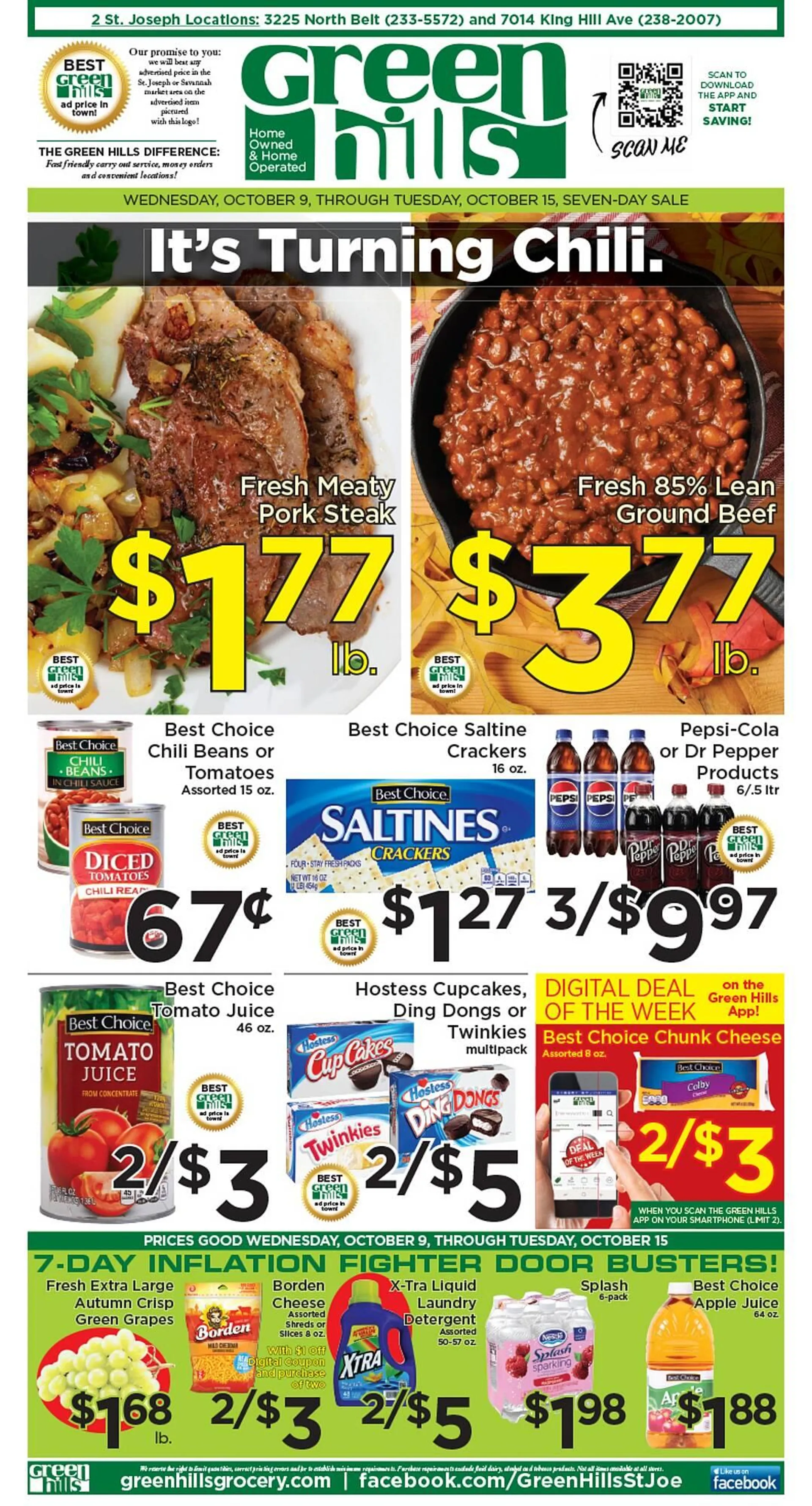 Green Hills Grocery ad - 1