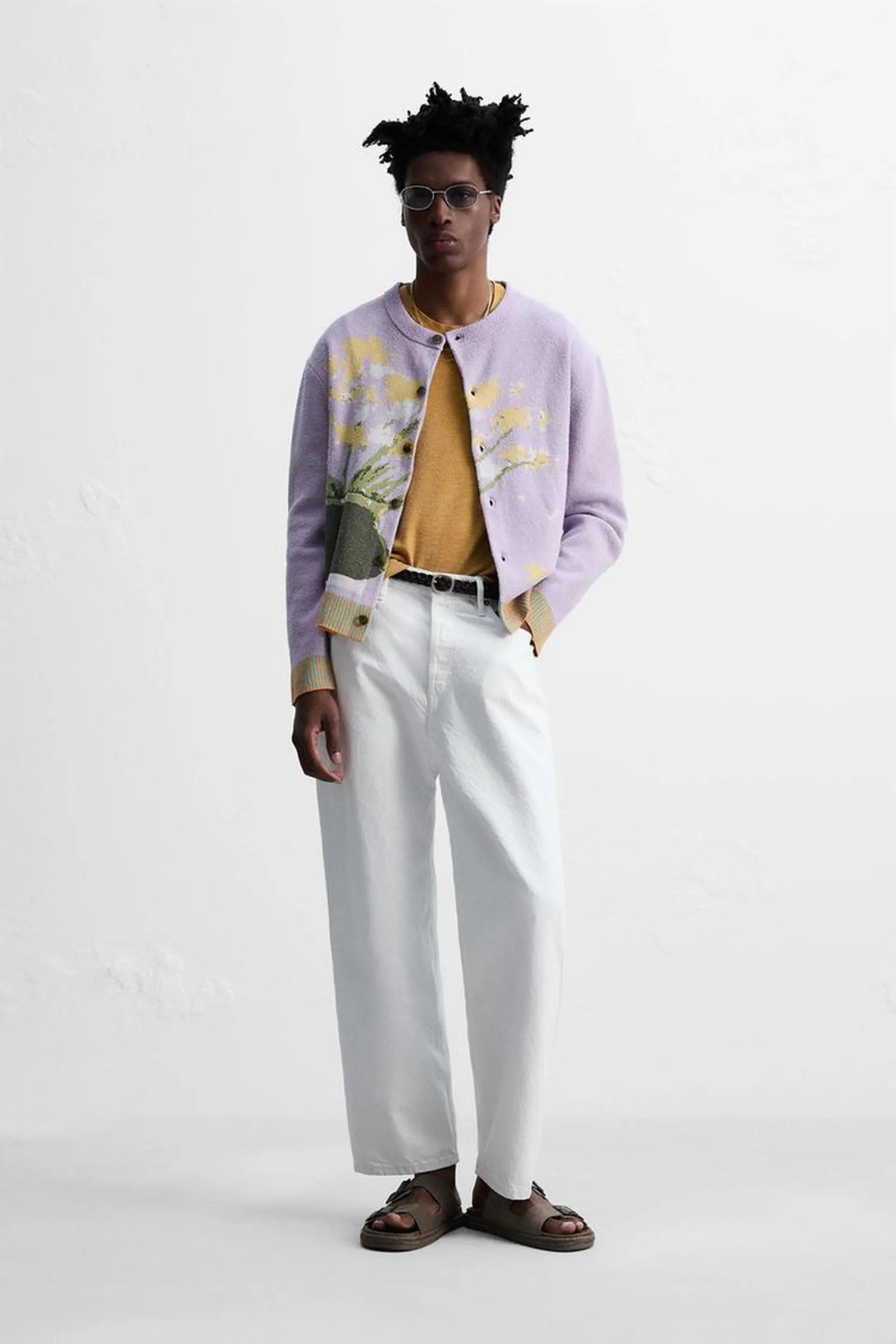 FLORAL JACQUARD CARDIGAN © OTIS KWAME KYE QUAICOE
