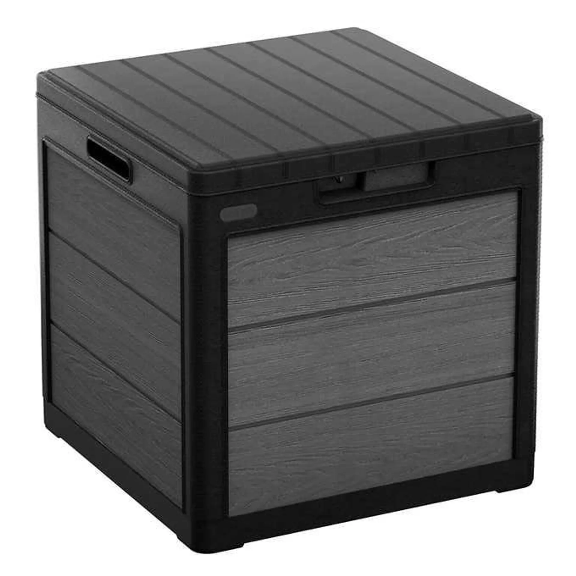 Keter Cortina 30 Gallon Resin Deck Box for Patio Outdoor Storage, Grey