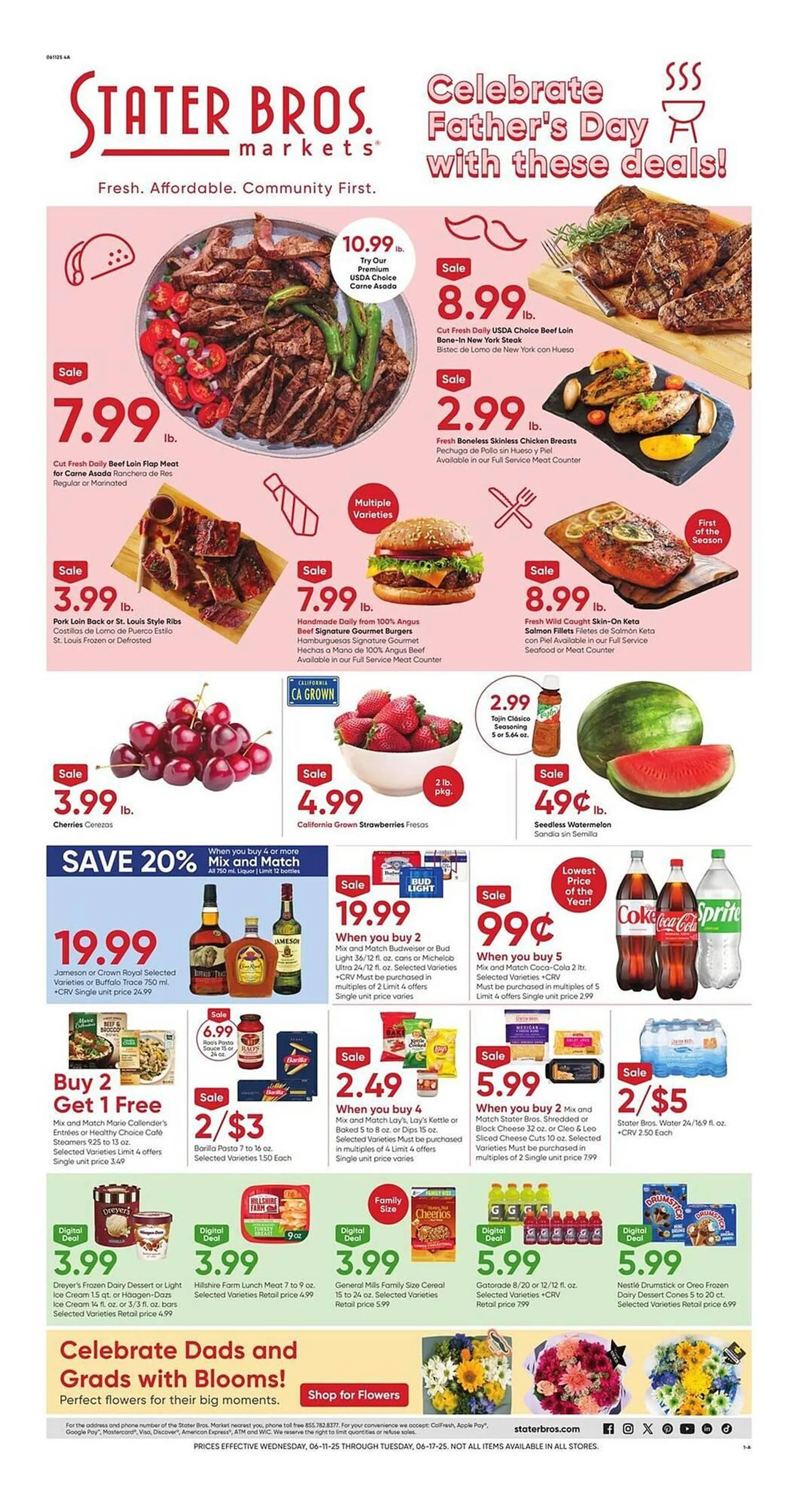 Weekly ad Stater Bros Weekly Ad from June 11 to June 17 2025 - Page 1