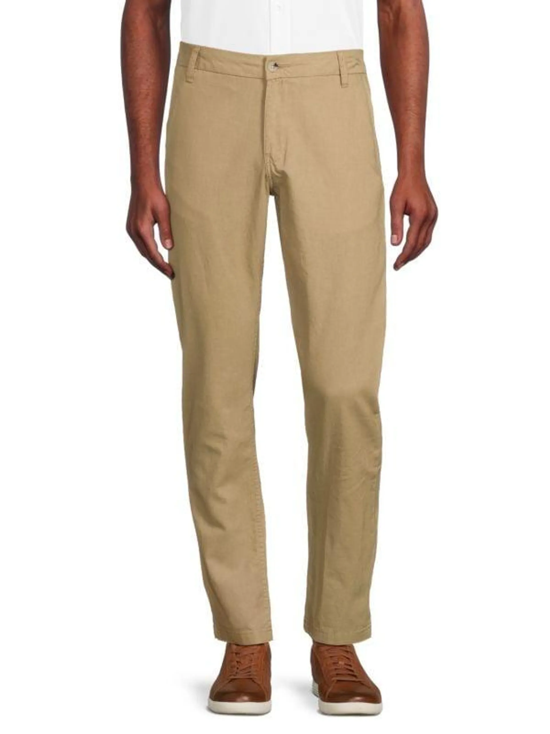 Slim Fit Linen Blend Pants