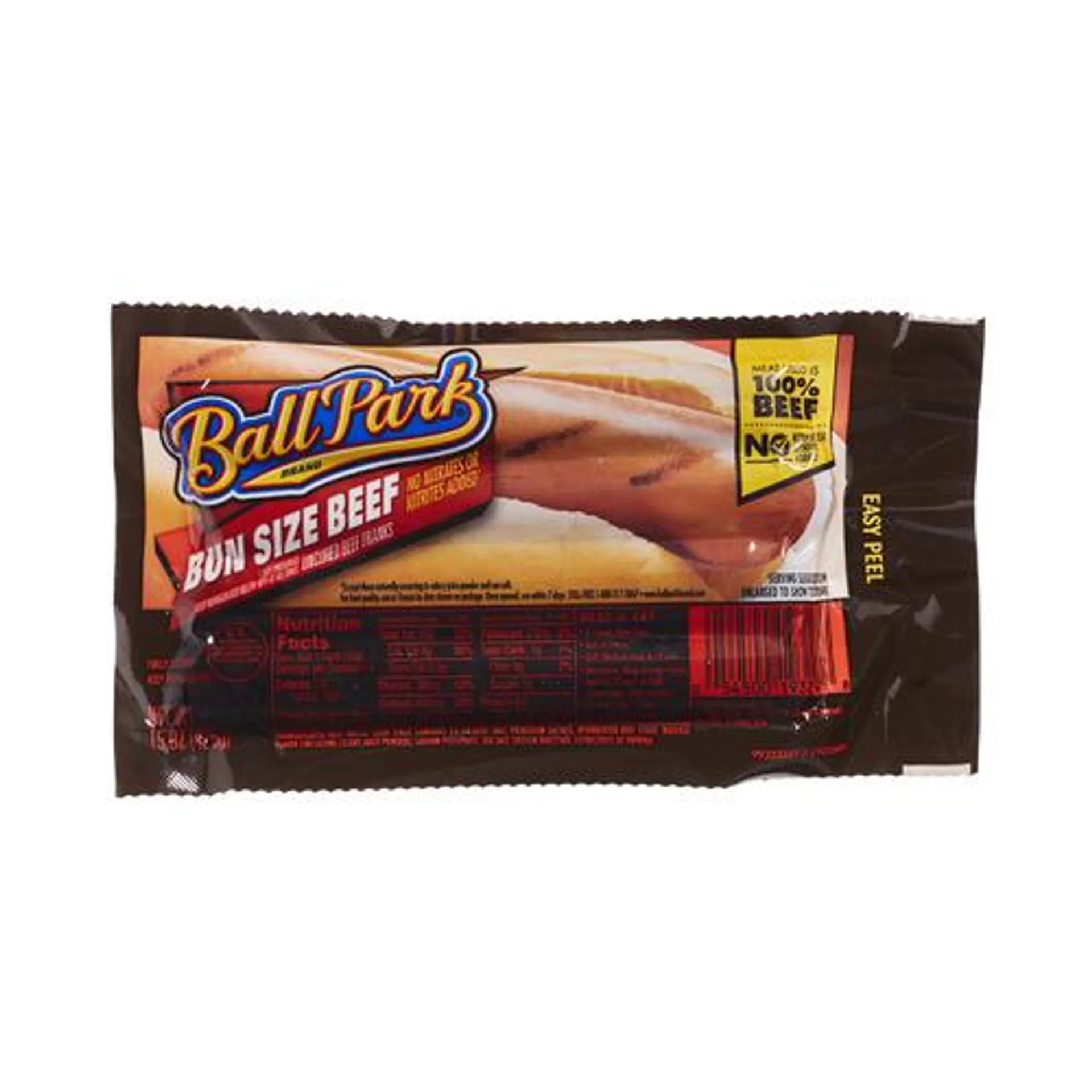 Ball Park® bun size beef franks