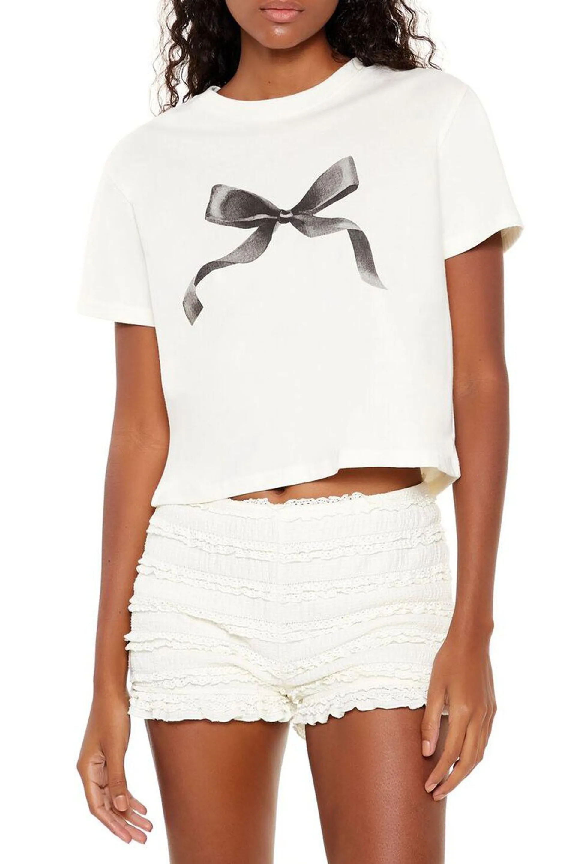 Bow Graphic Baby Tee