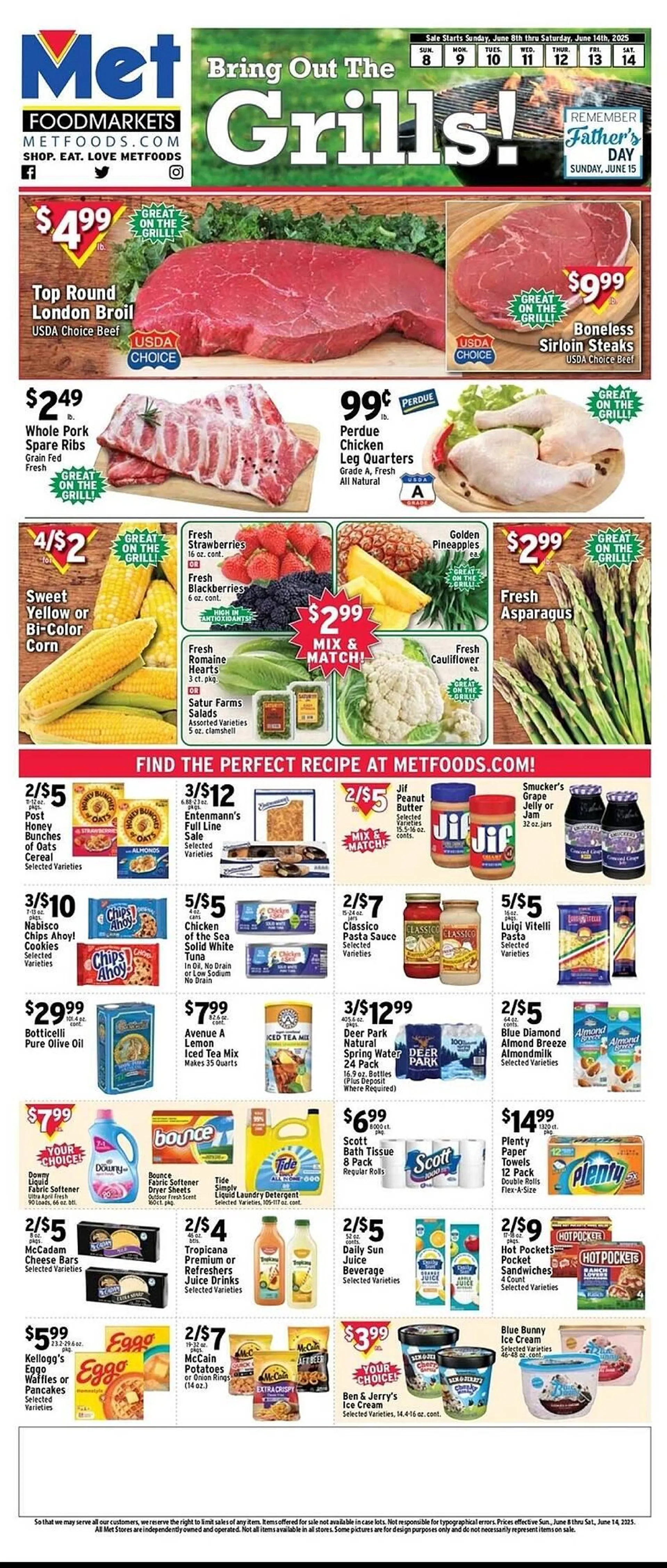 Weekly ad Met Foodmarkets Weekly Ad from June 8 to June 14 2025 - Page 1