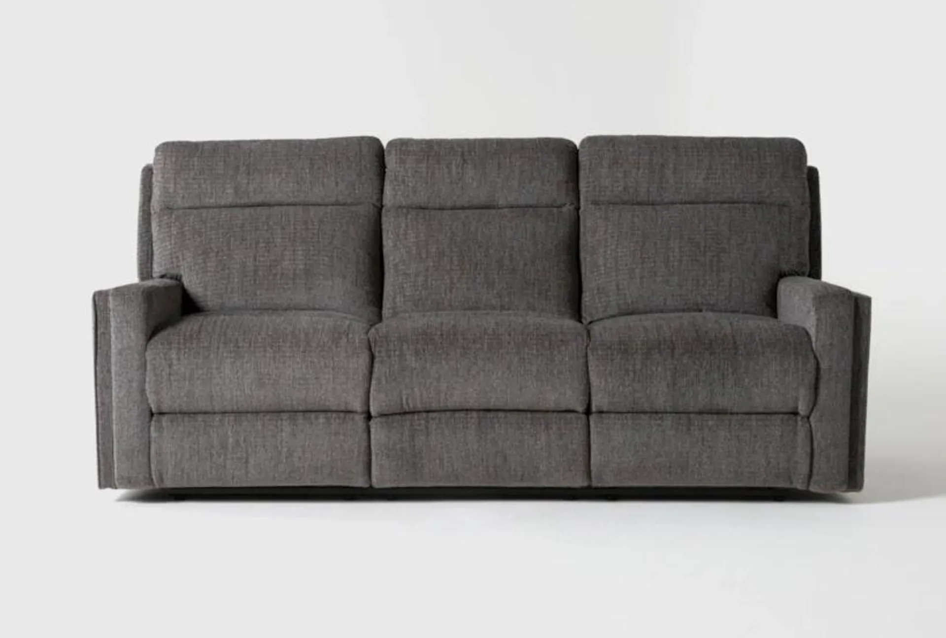 Hewitt Grey 85" Power Reclining Sofa with USB