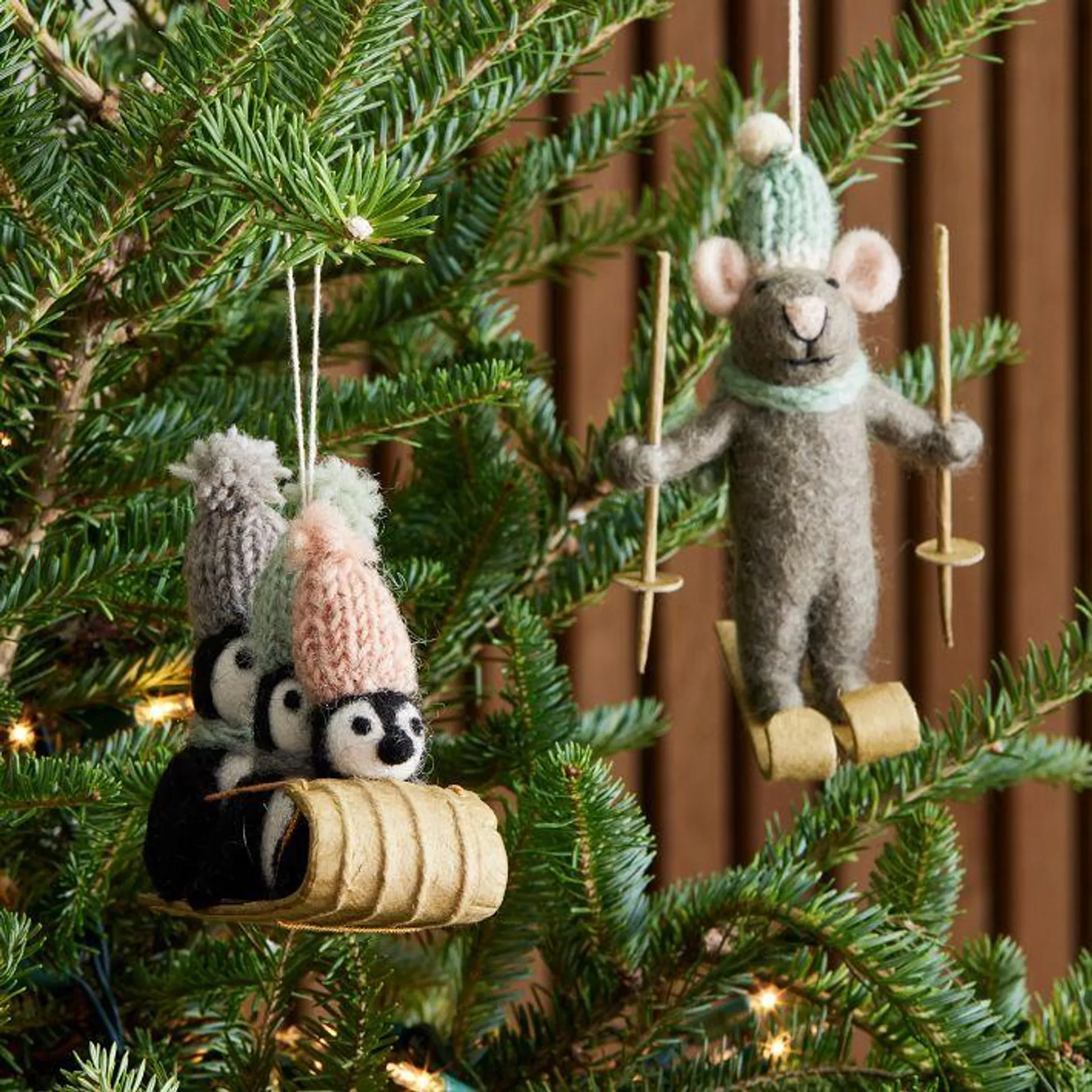 Felt Animal Ornaments