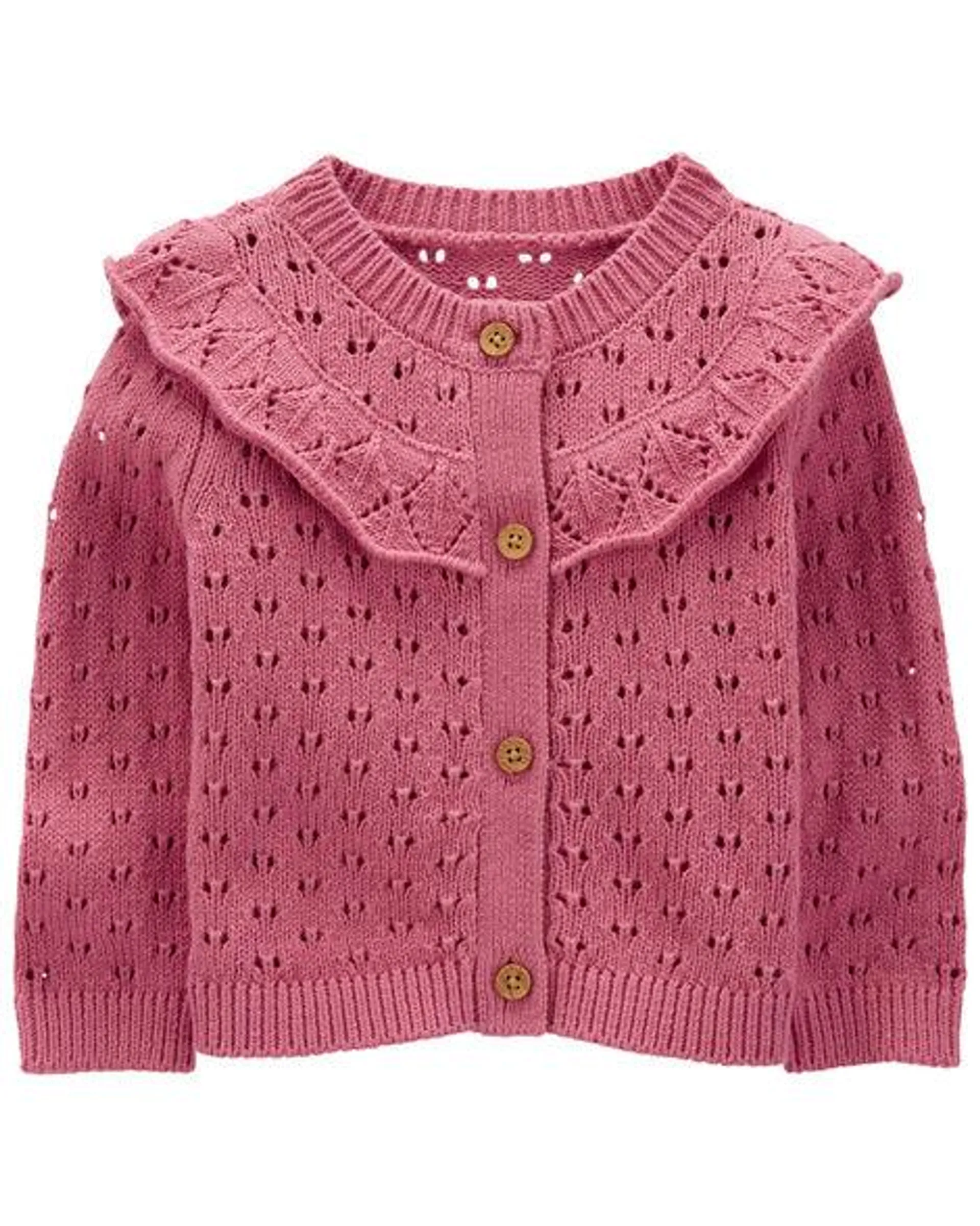 Baby Crochet-Knit Cardigan Sweater