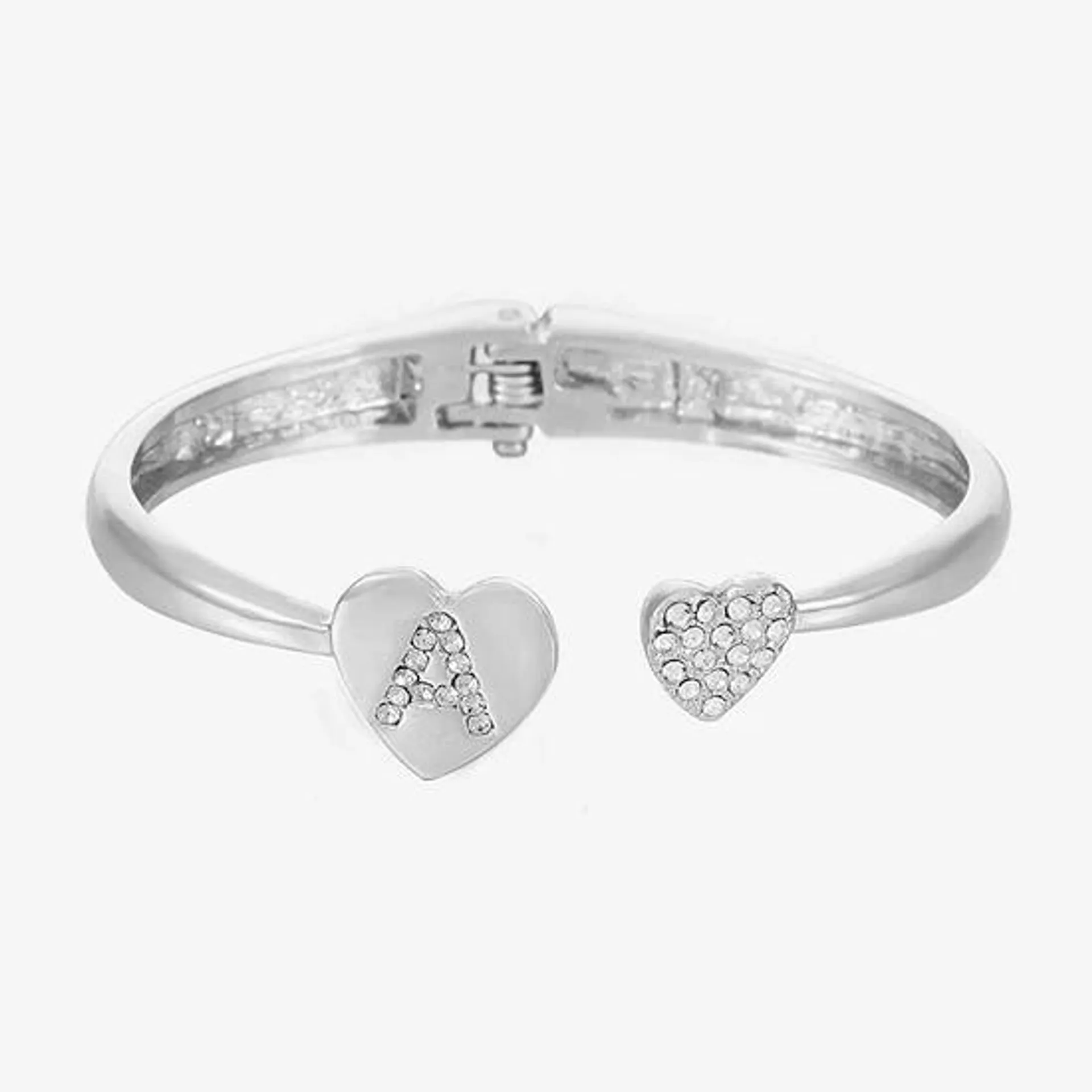 Mixit Initial Heart Cuff Bracelet