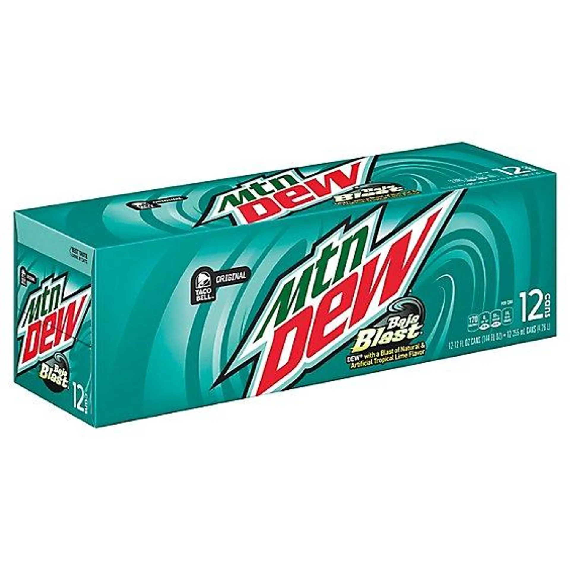 Mtn Dew Soda Baja Blast - 12-12 Fl. Oz.