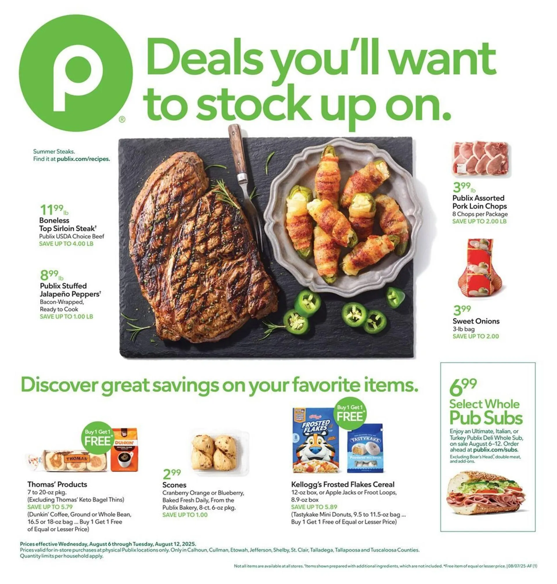 Weekly ad Publix Weekly Ad from August 6 to August 12 2025 - Page 1