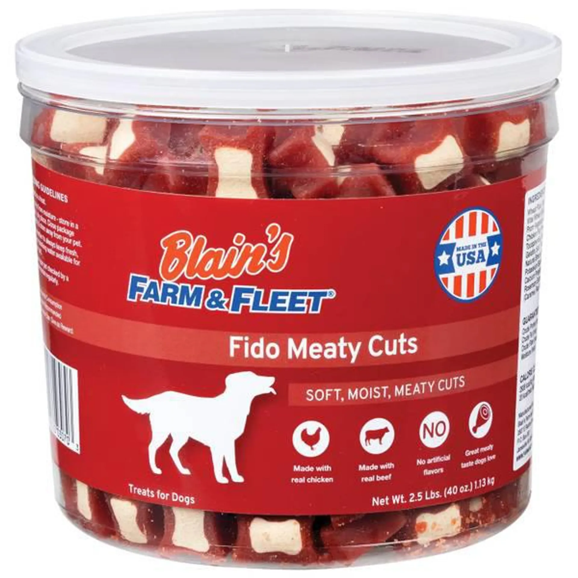 40 oz Fido Meaty Cuts Dog Treats