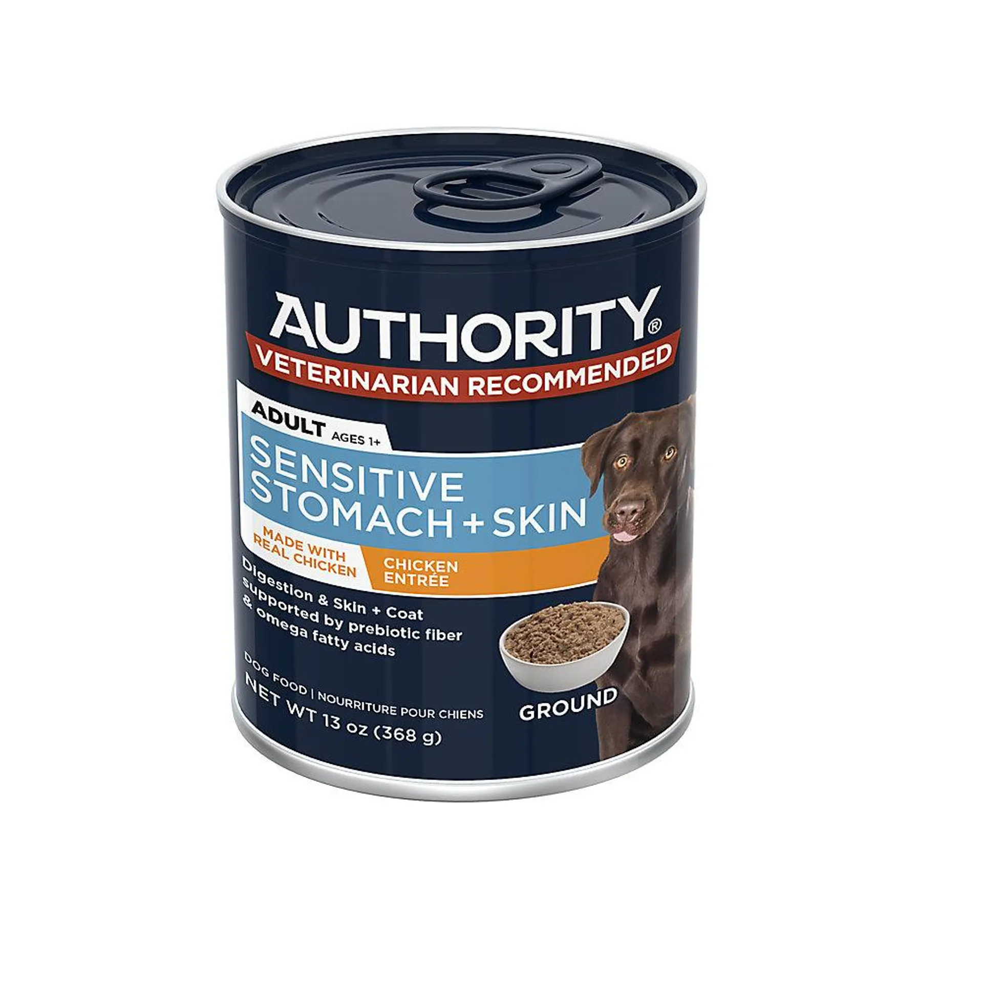 Authority Sensitive Stomach & Skin Chicken Entree Adult Dog Wet Food - 13 oz