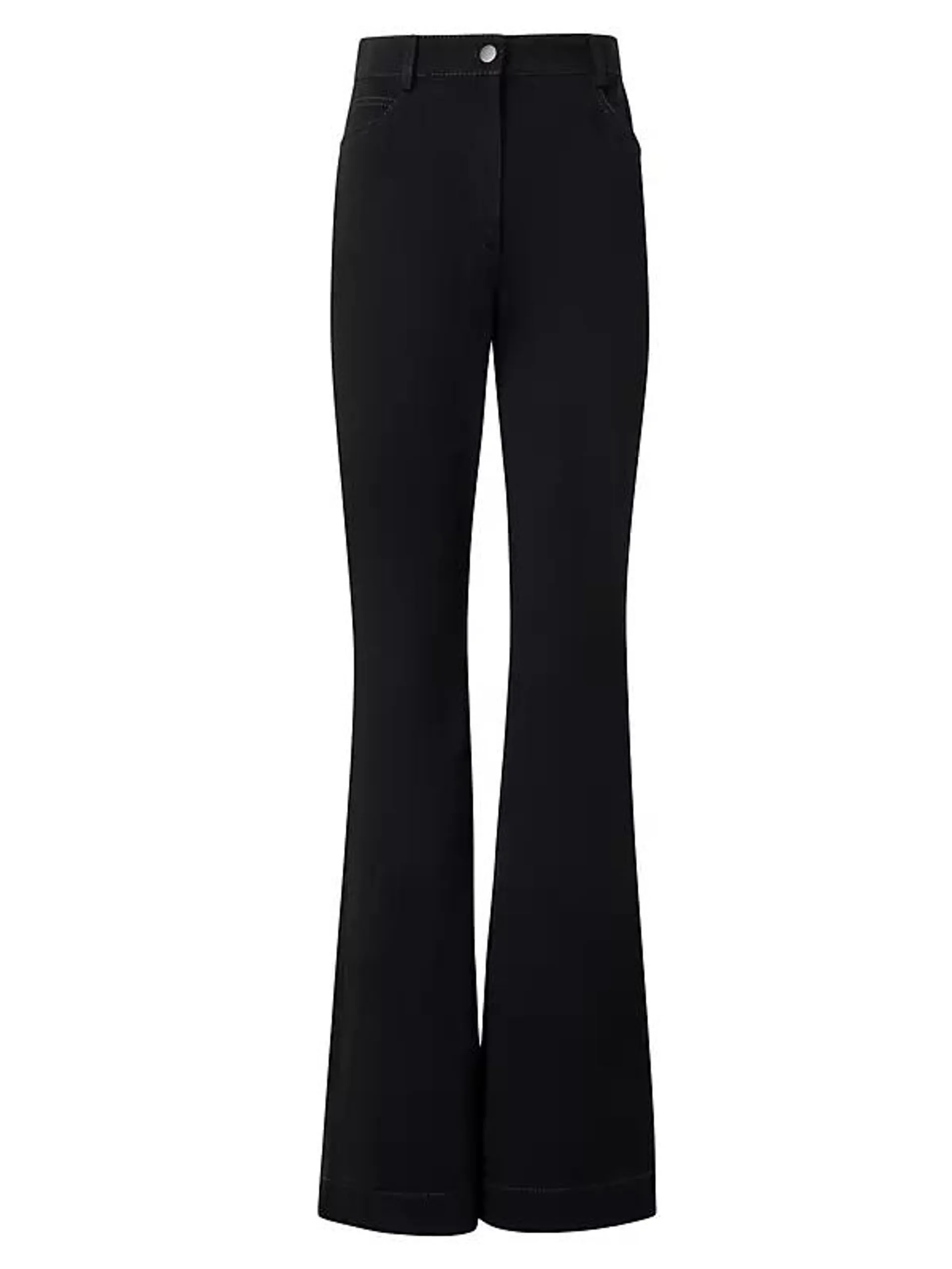 Courtney Wool-Blend Flared Jeans