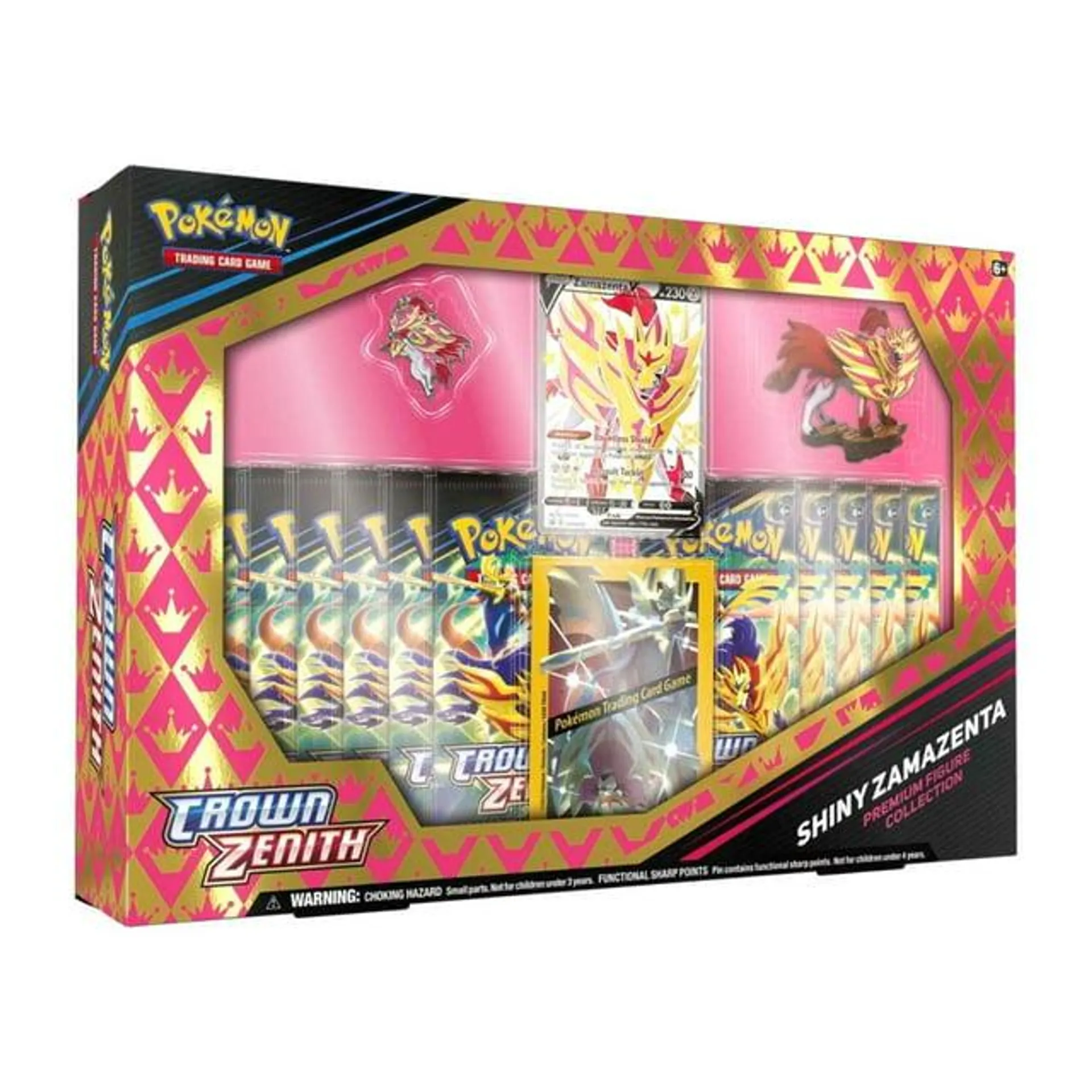 Pokémon Trading Card Games SAS12.5 Crown Zenith Premium Figure Collection Box - Shiny Zamazenta