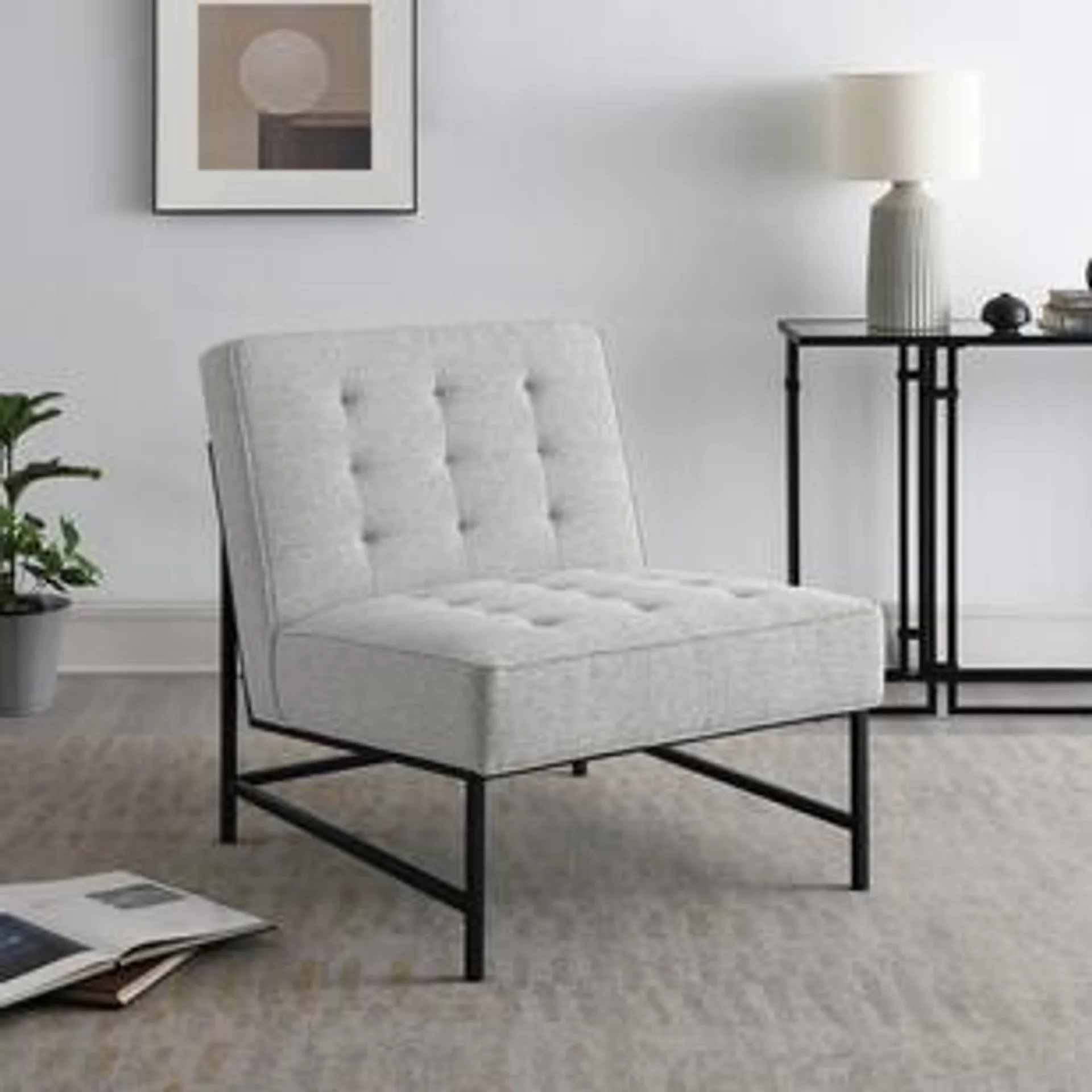 Astor Tufted Fabric Chair