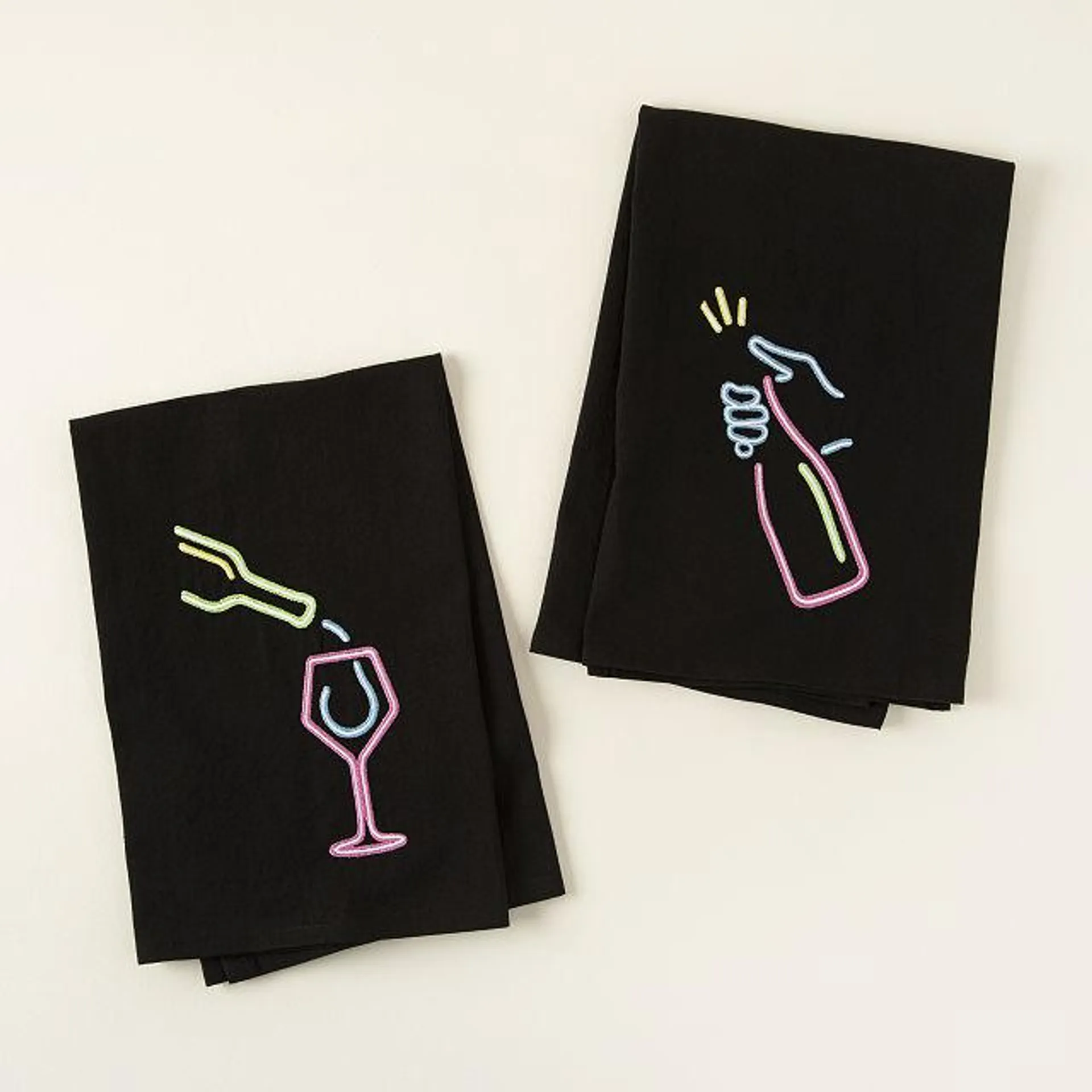 Popping Bottles Bar Towels