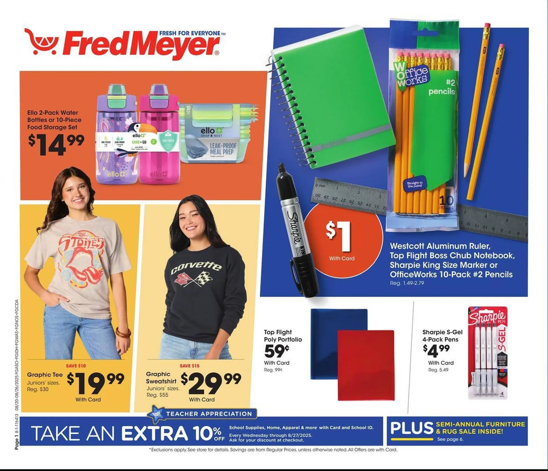 Weekly ad Fred Meyer Weekly Ad from August 20 to August 26 2025 - Page 1
