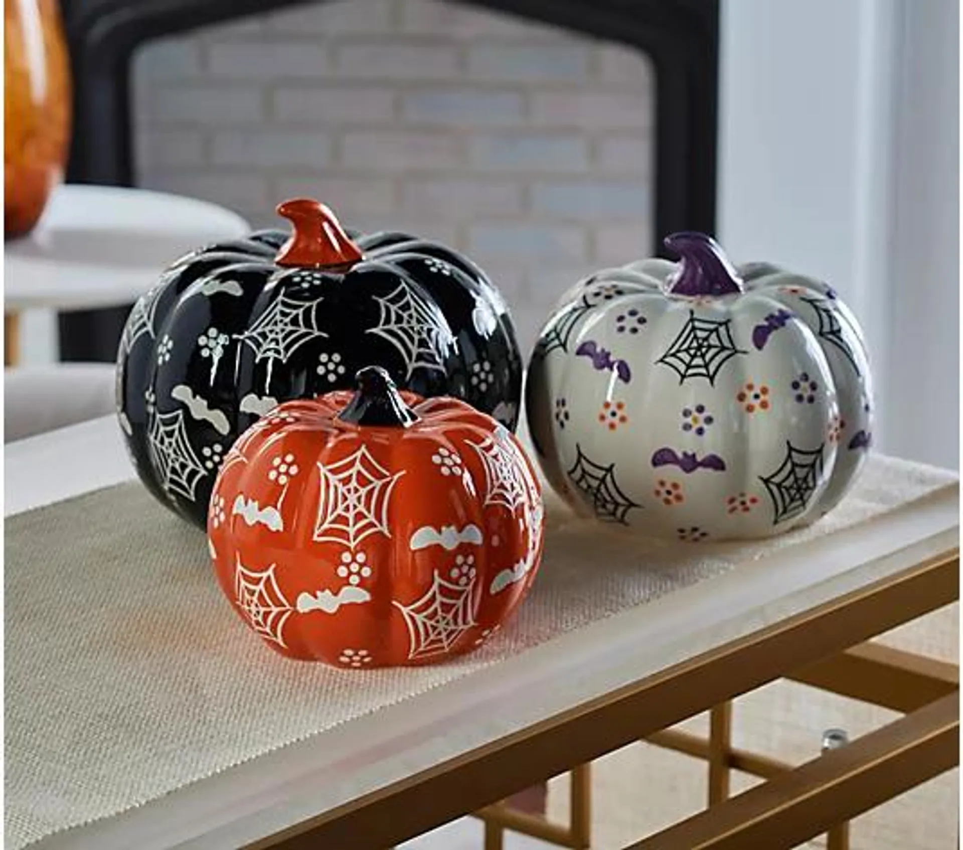 Temp-tations Set of 3 Staggered Pumpkins
