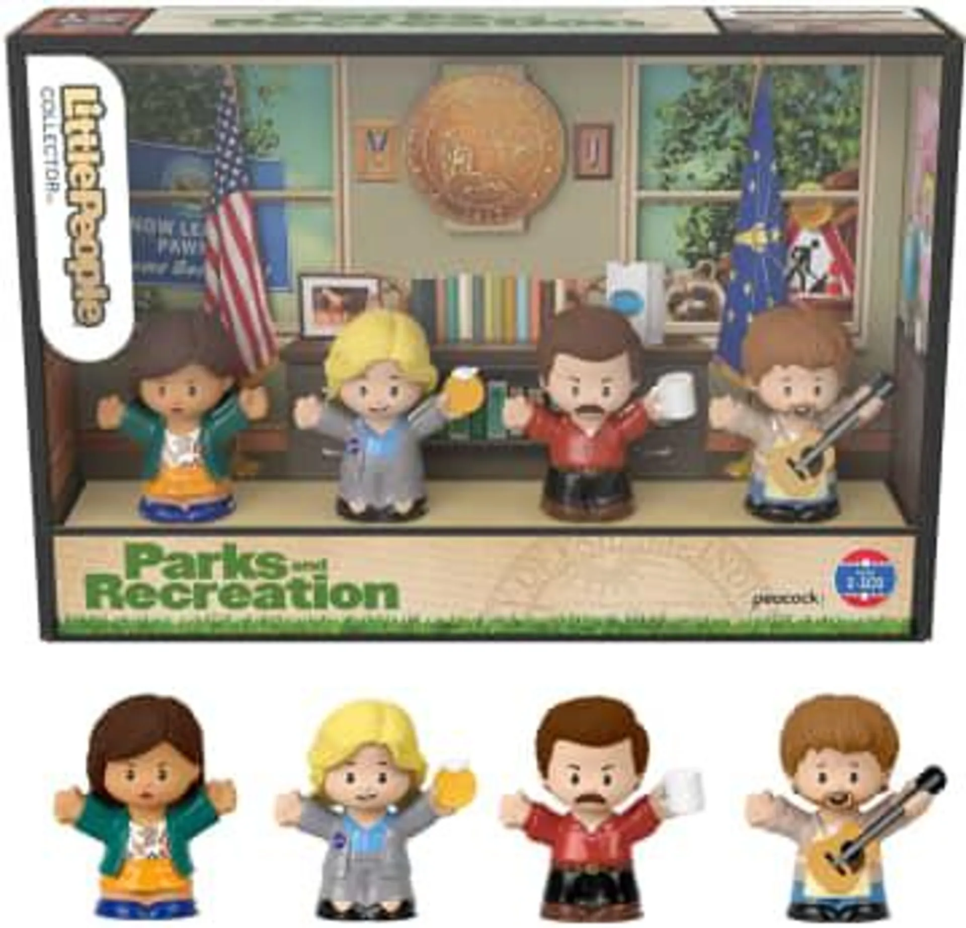 Fisher-Price Little People Collector Parks And Recreation Special Edition Figure Set, 4 Characters