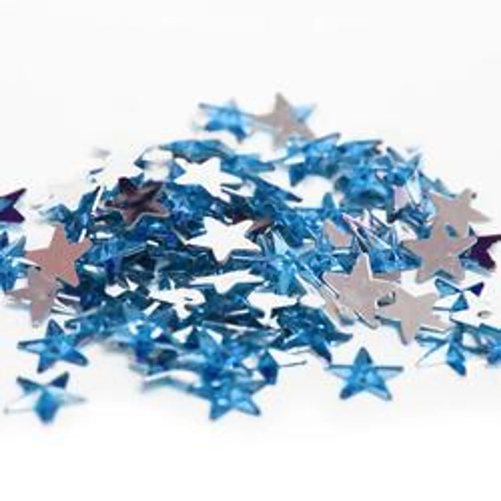 Turquoise Flat Back Star Rhinestones (Approx. 120 pieces)