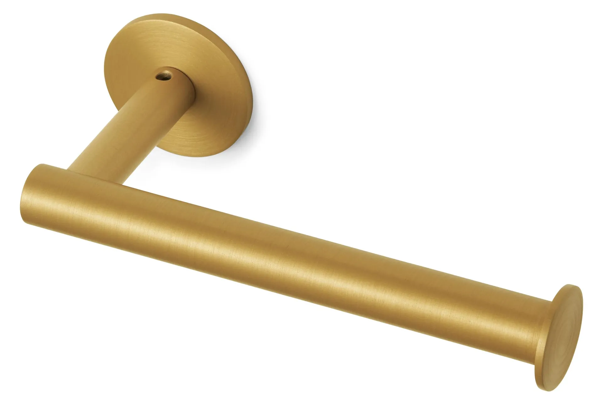 Hoff Wall-Mounted Toilet Paper Holder in Brushed Gold