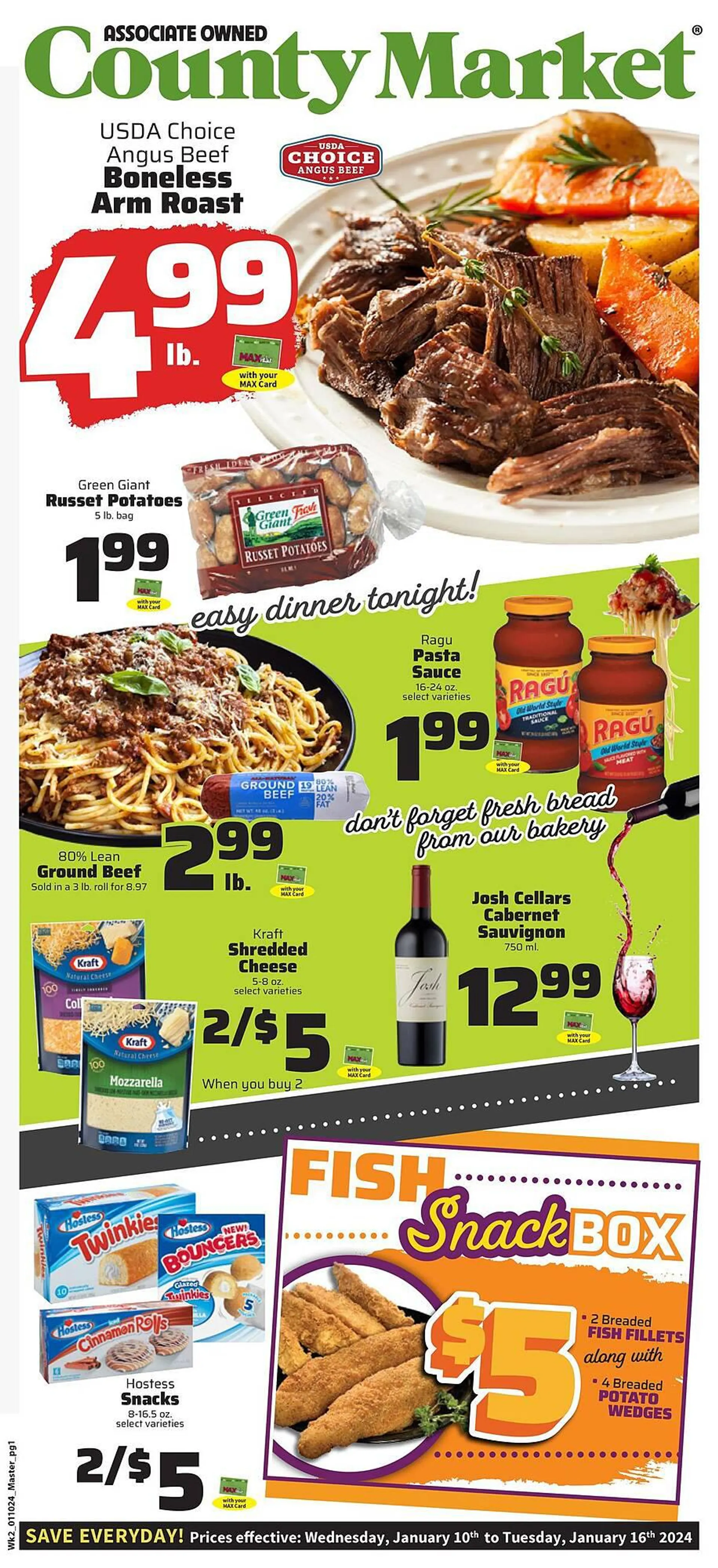 Weekly ad County Market Weekly Ad from January 10 to January 16 2024 - Page 