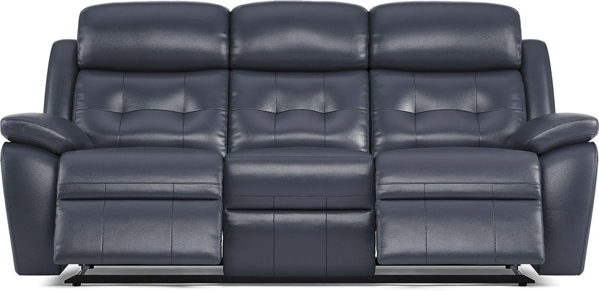 Antonin Blue Leather Power Reclining Sofa