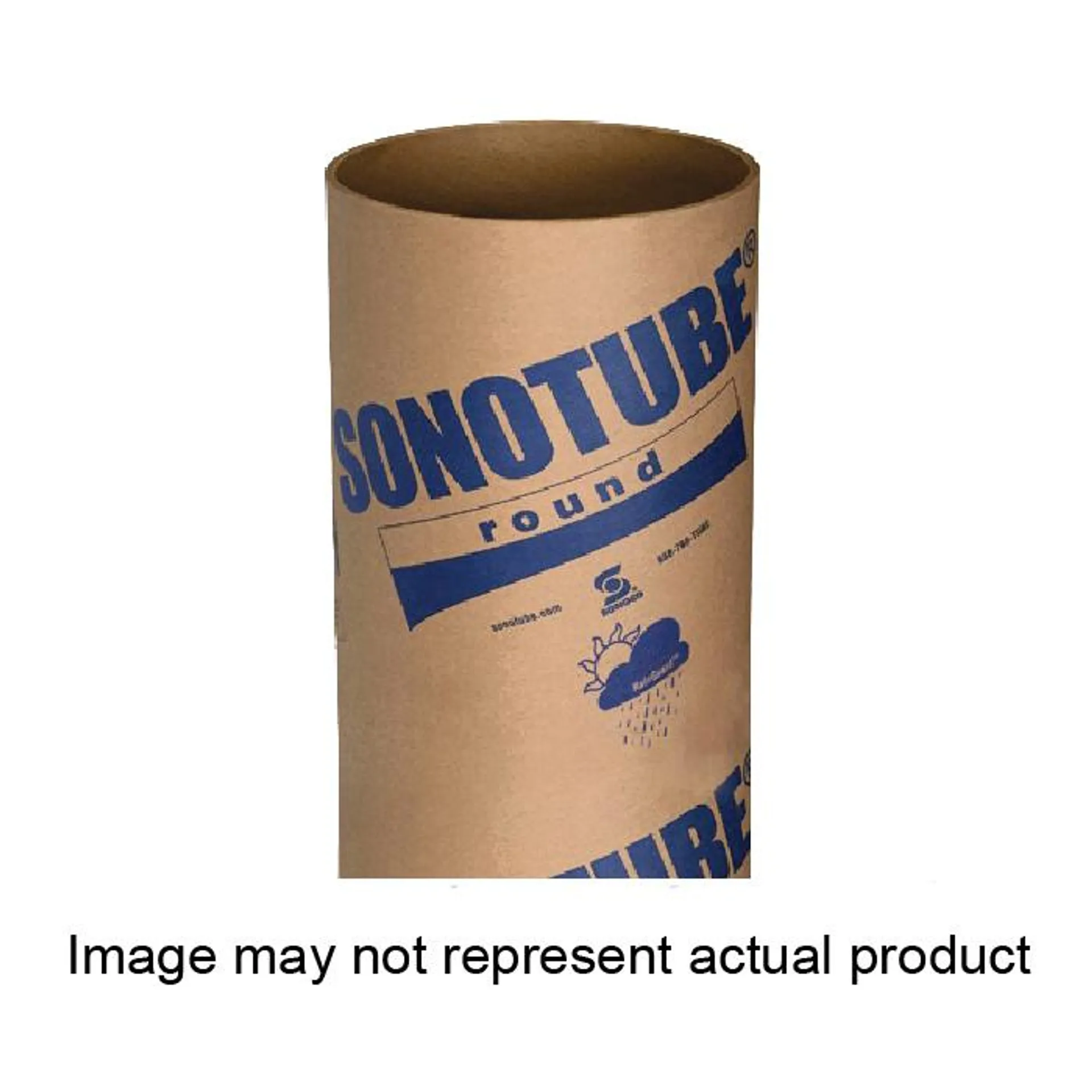 SONOTUBE 5097282 Form Tube, 12 in Dia, 4 ft L, Concrete/Paperboard